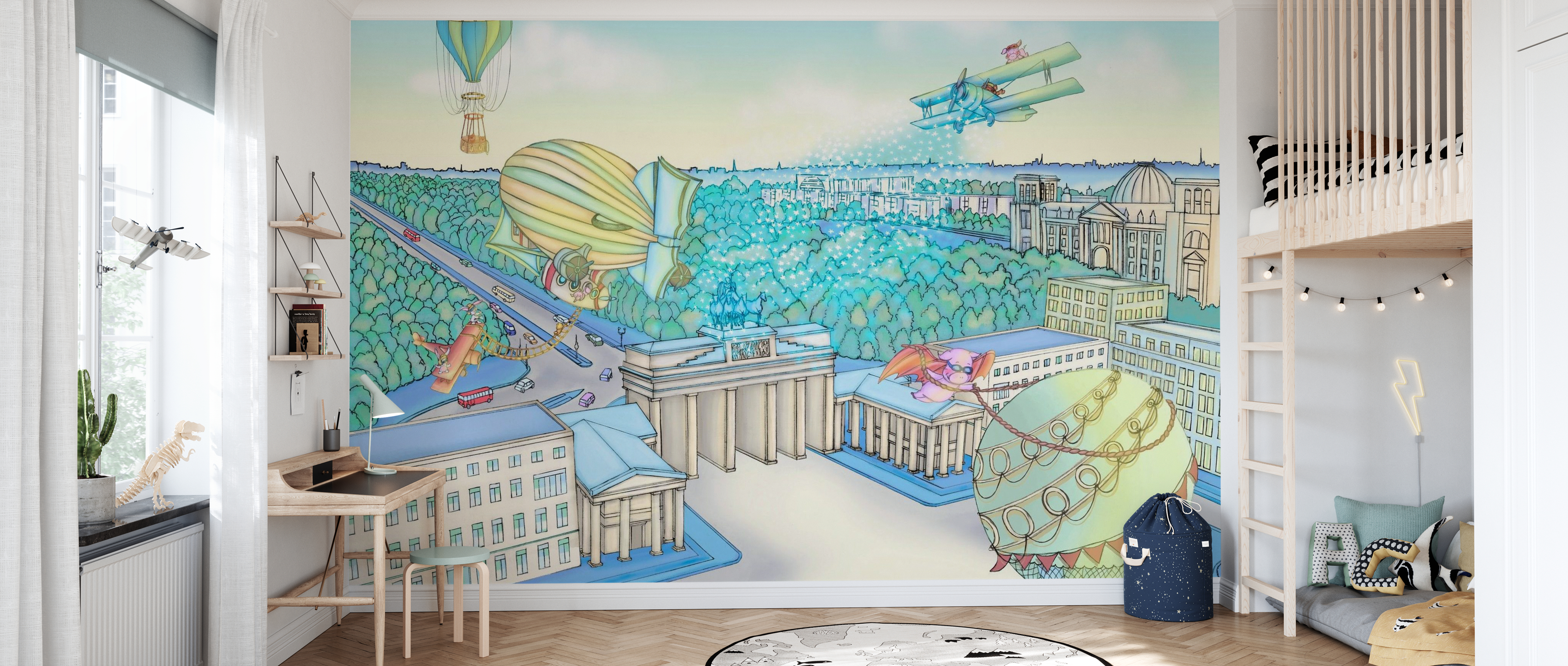 Tapet hidden zeppelin berlin, photowall 