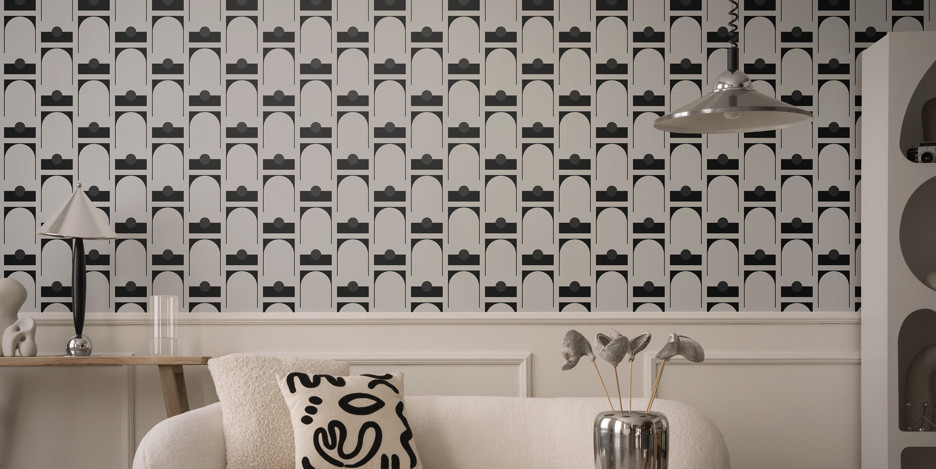 Tapet arch, antracit, photowall 