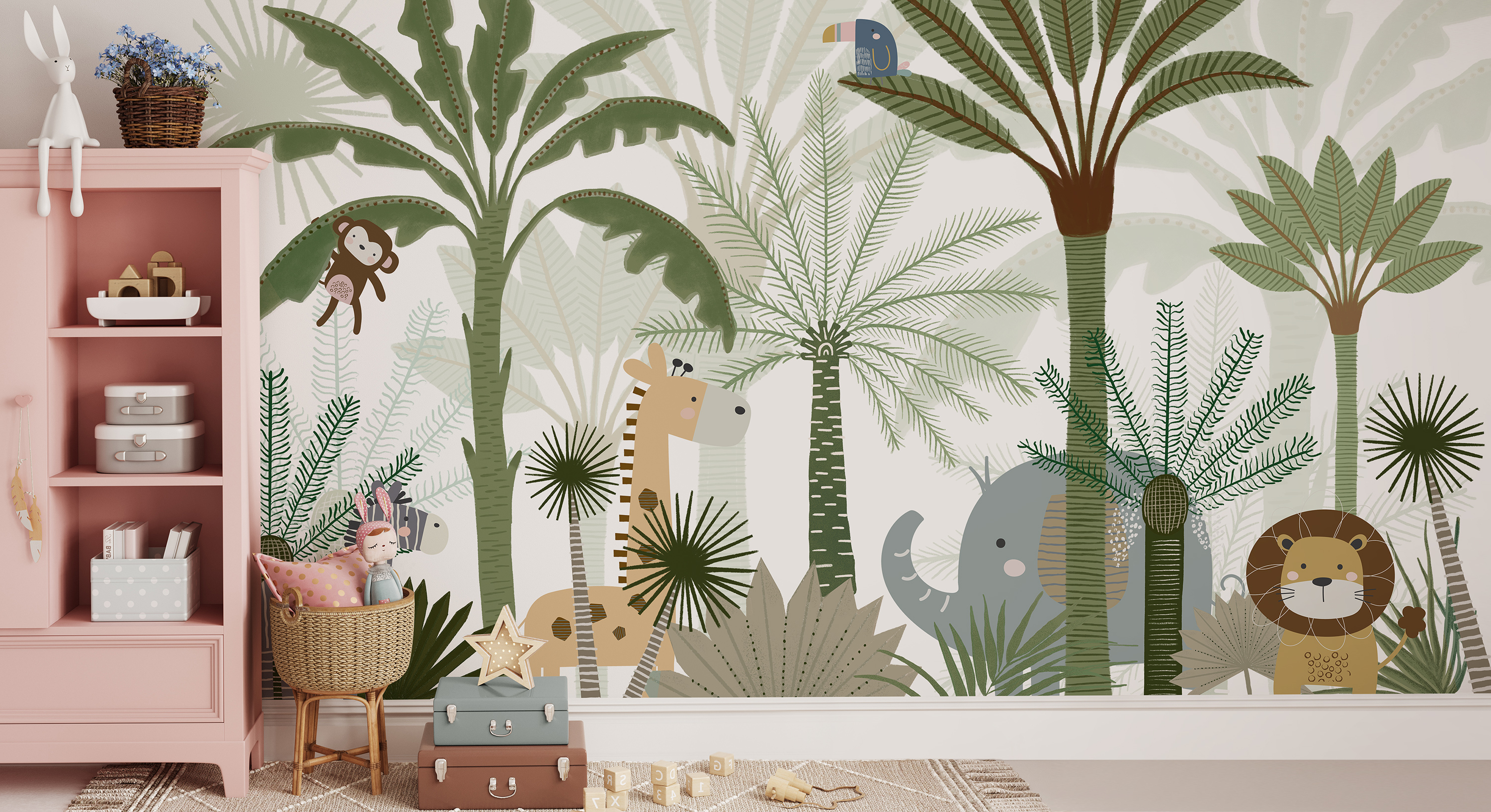 Tapet jungle joy, photowall 
