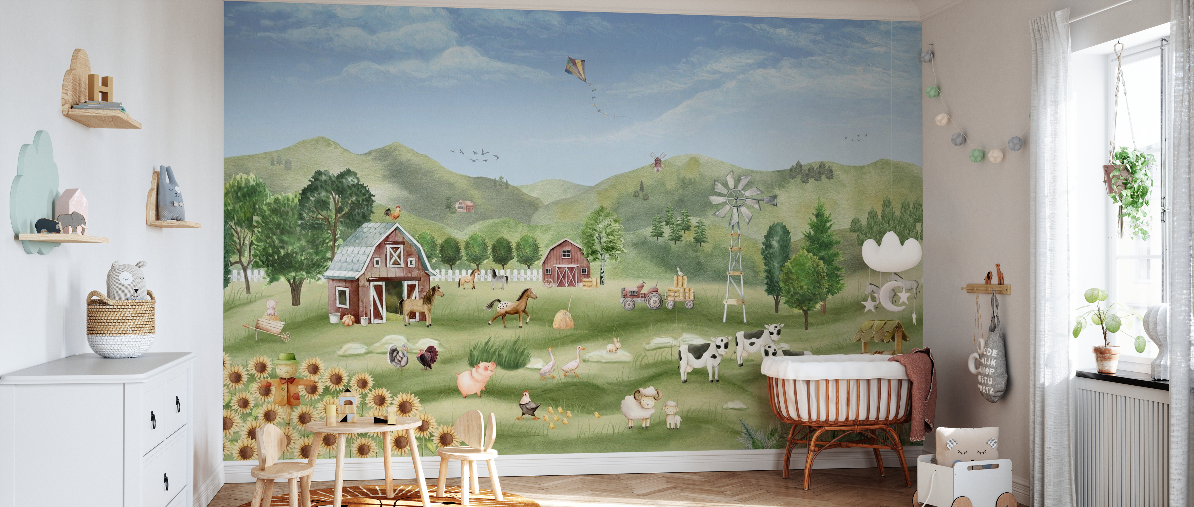 Tapet farm joy, photowall 