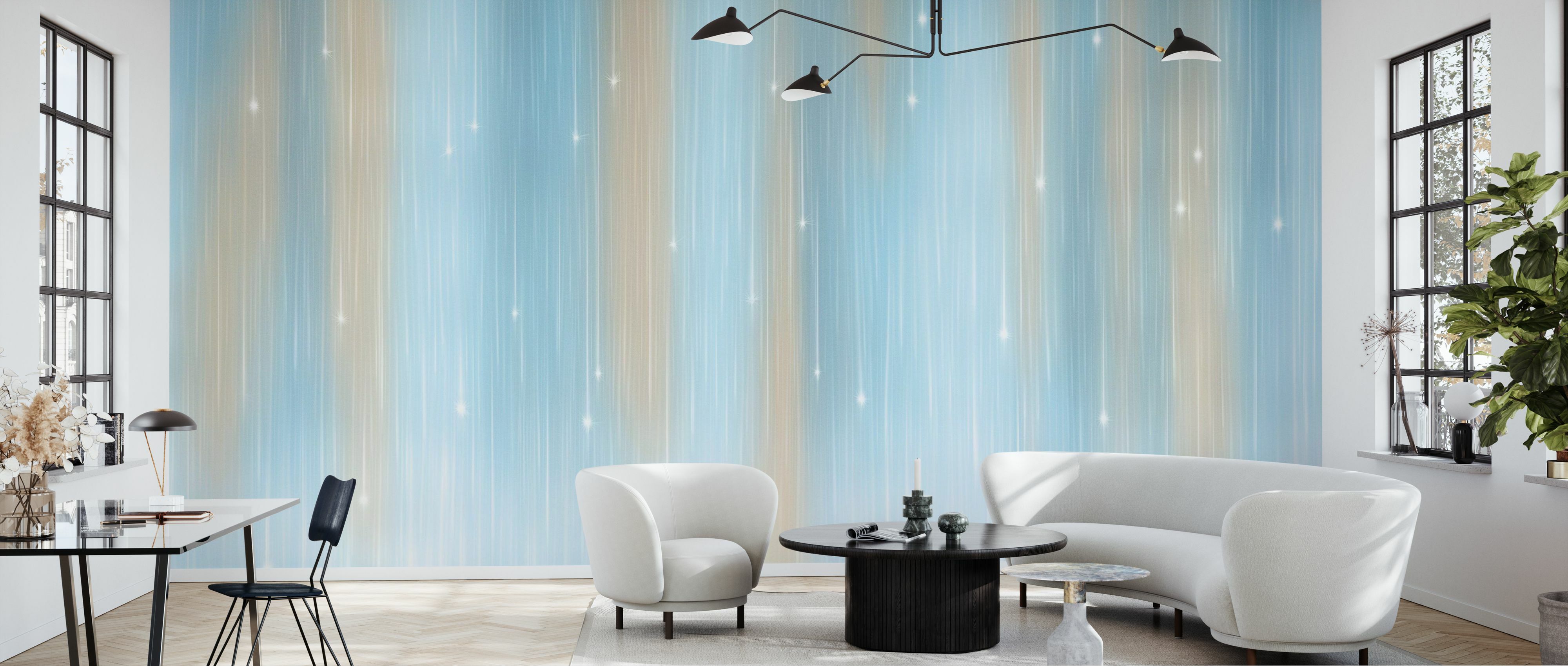 Tapet Starfall, Turquoise, Photowall