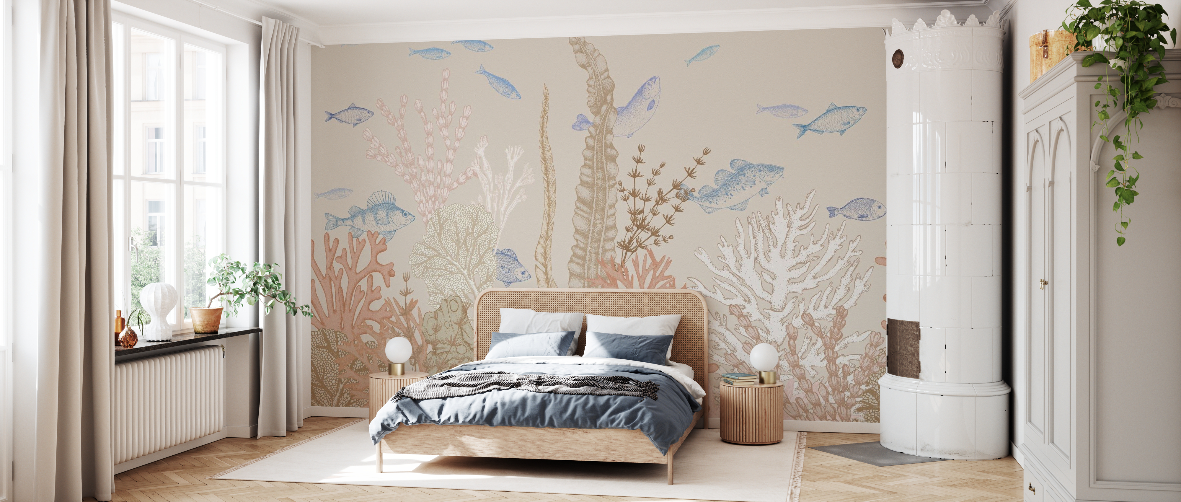 Tapet fishes and sea plants ii, photowall 