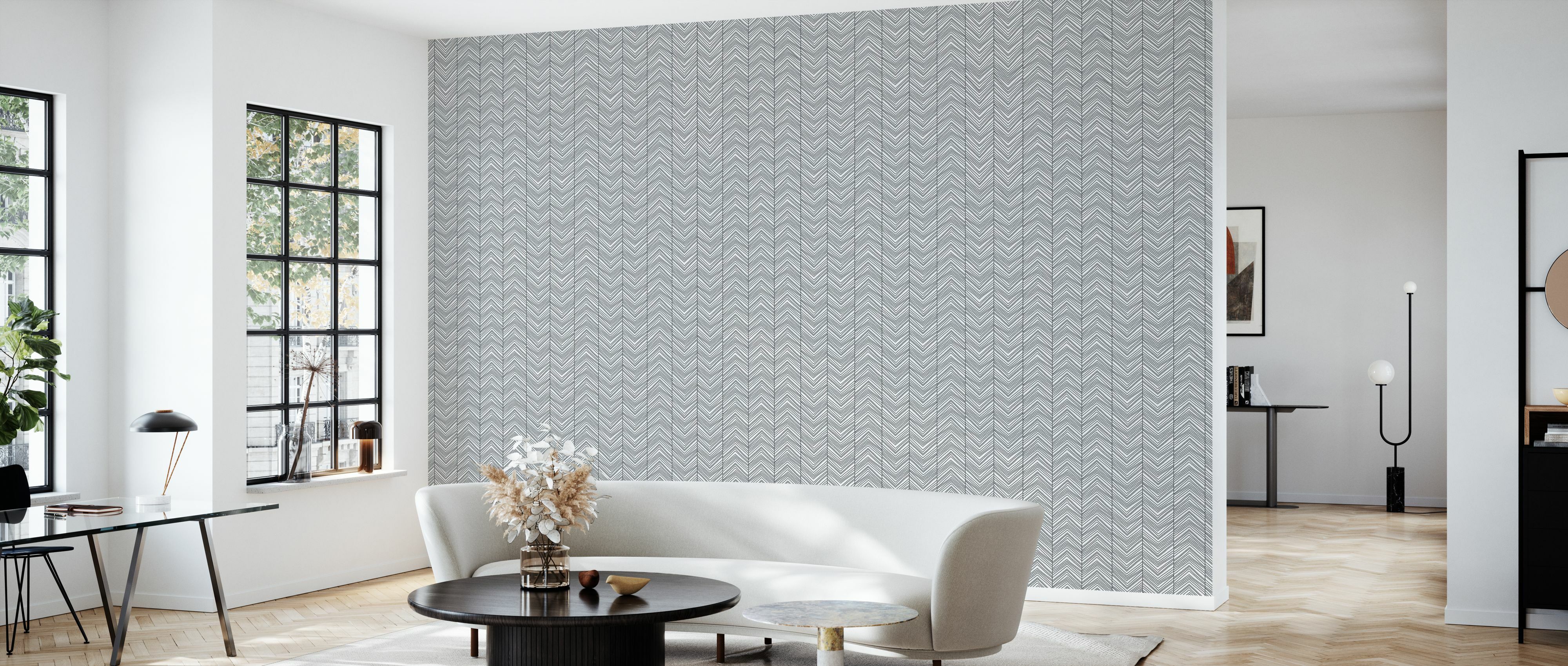 Tapet herringbone, black, photowall 