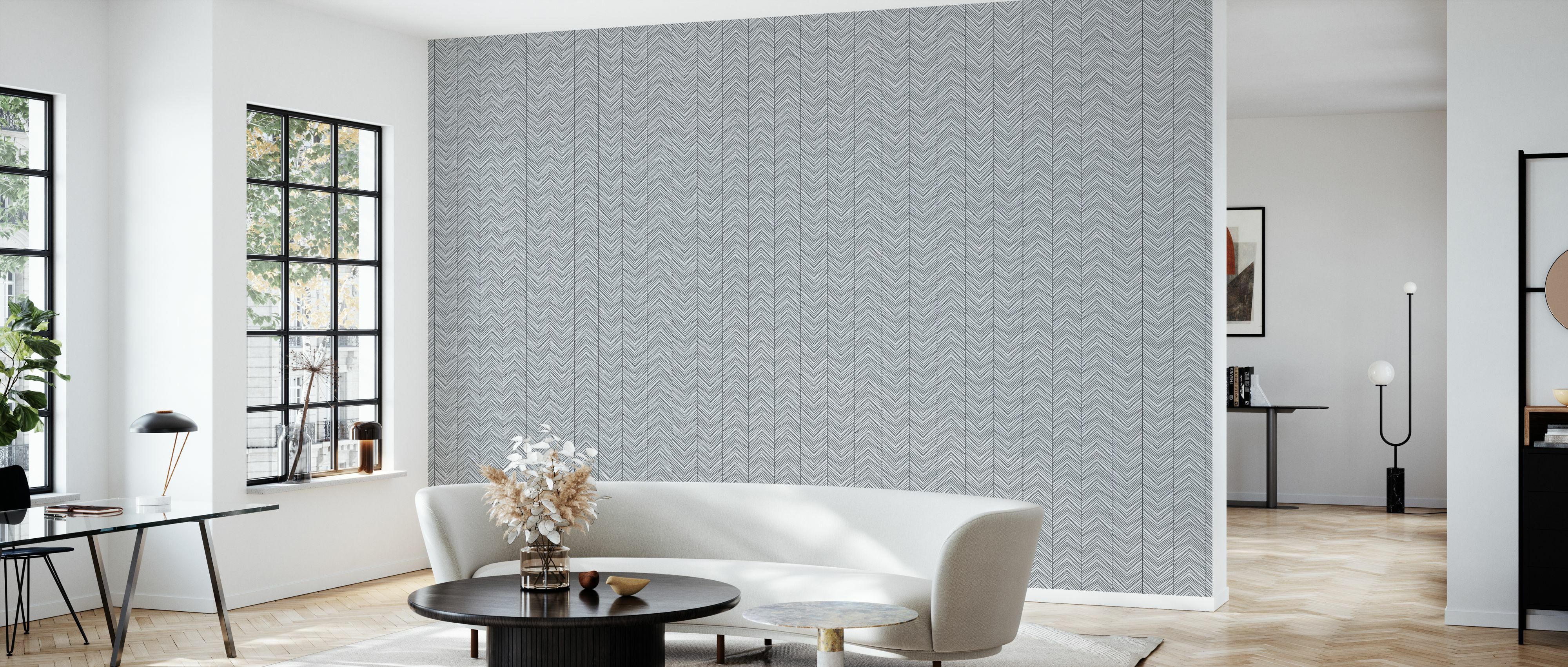 Tapet herringbone, grey, photowall 