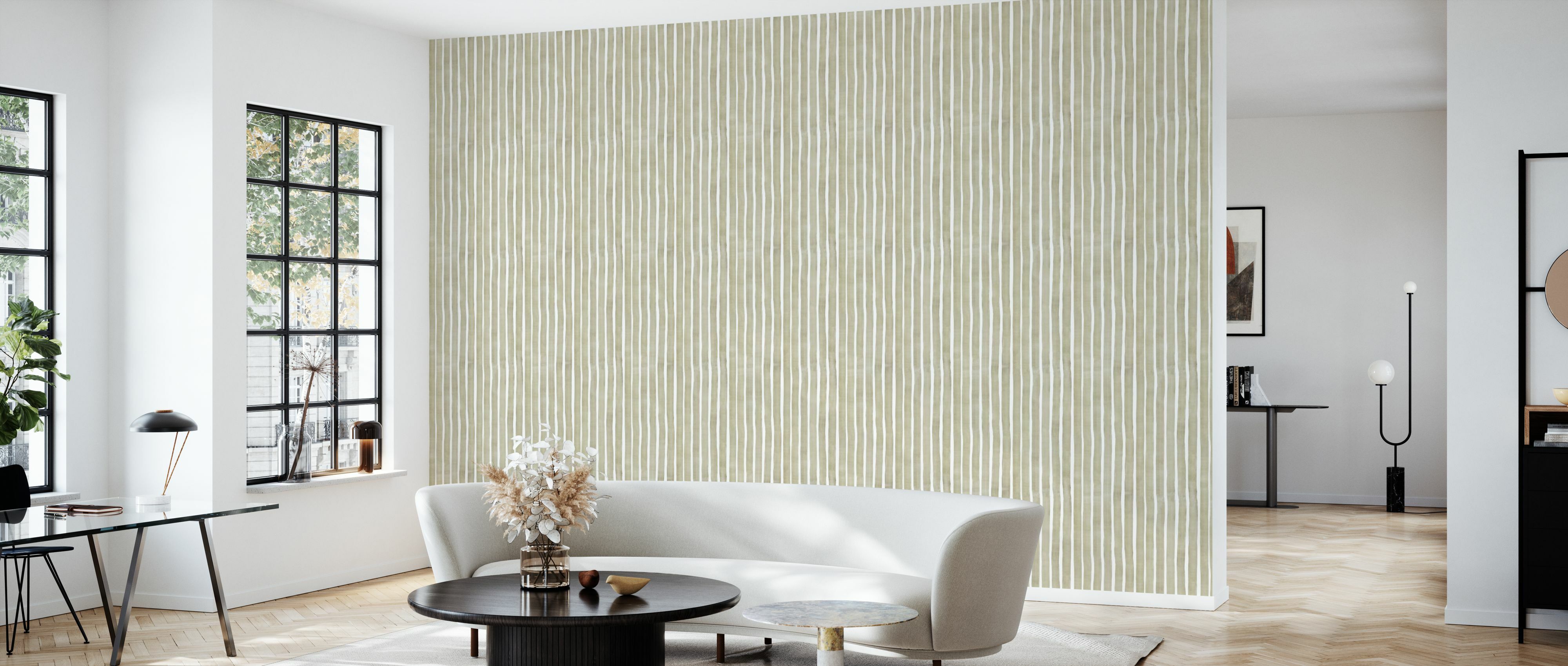 Tapet decorative watercolor stripes, beige, photowall 