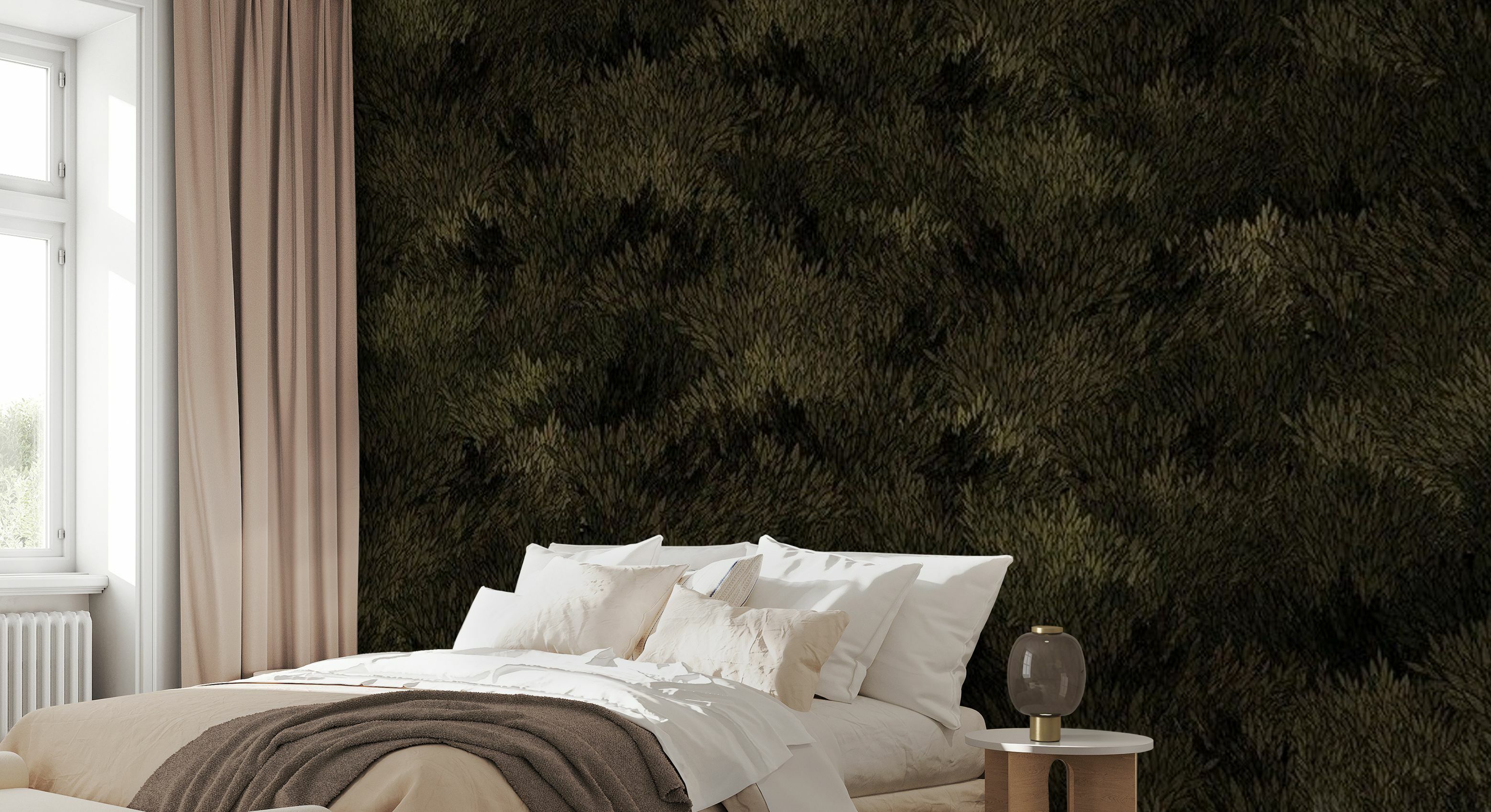 Tapet Meadow, Dark Olive, Photowall