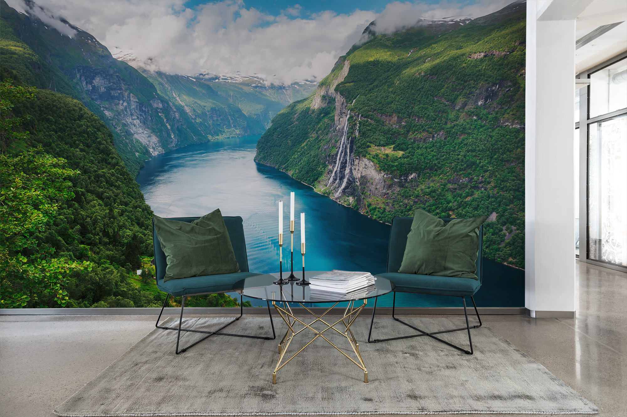 Fototapet Fjord, personalizat, Rebel Walls  image