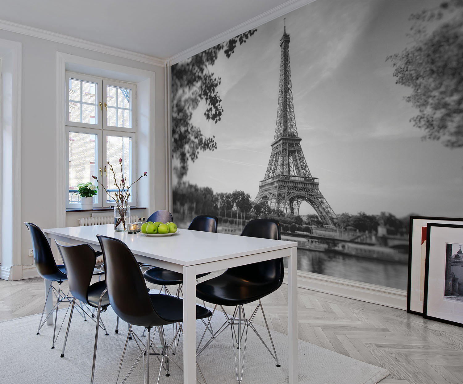 Foto tapet 3D Paris – Alb negru, personalizat, Rebel Walls