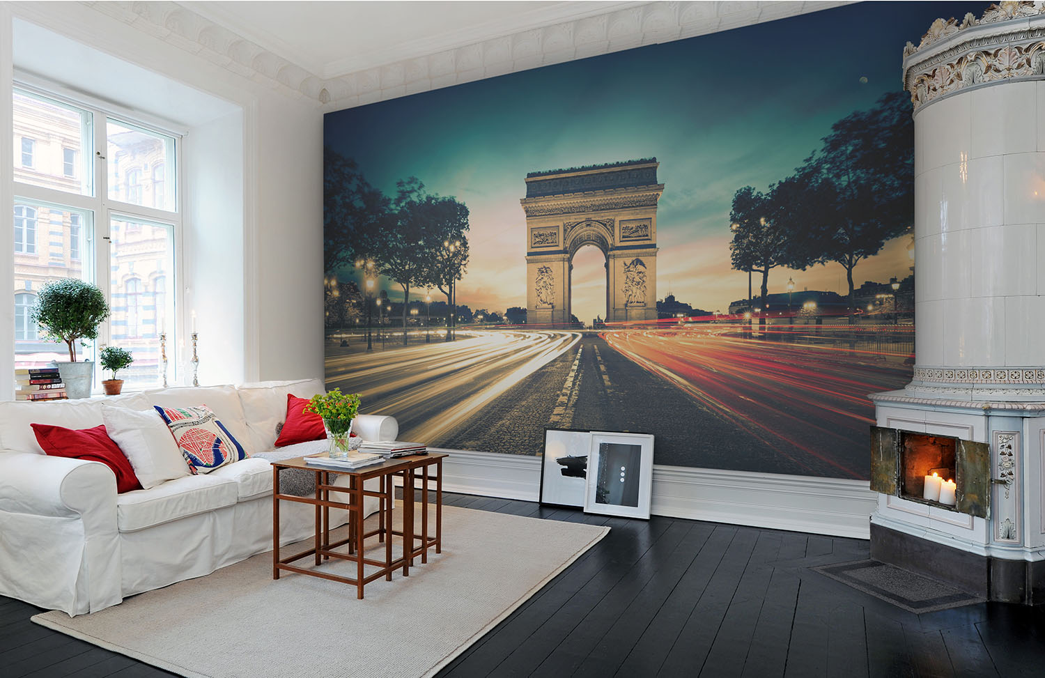 Foto tapet 3d arcul de triumf paris, personalizat, rebel walls 