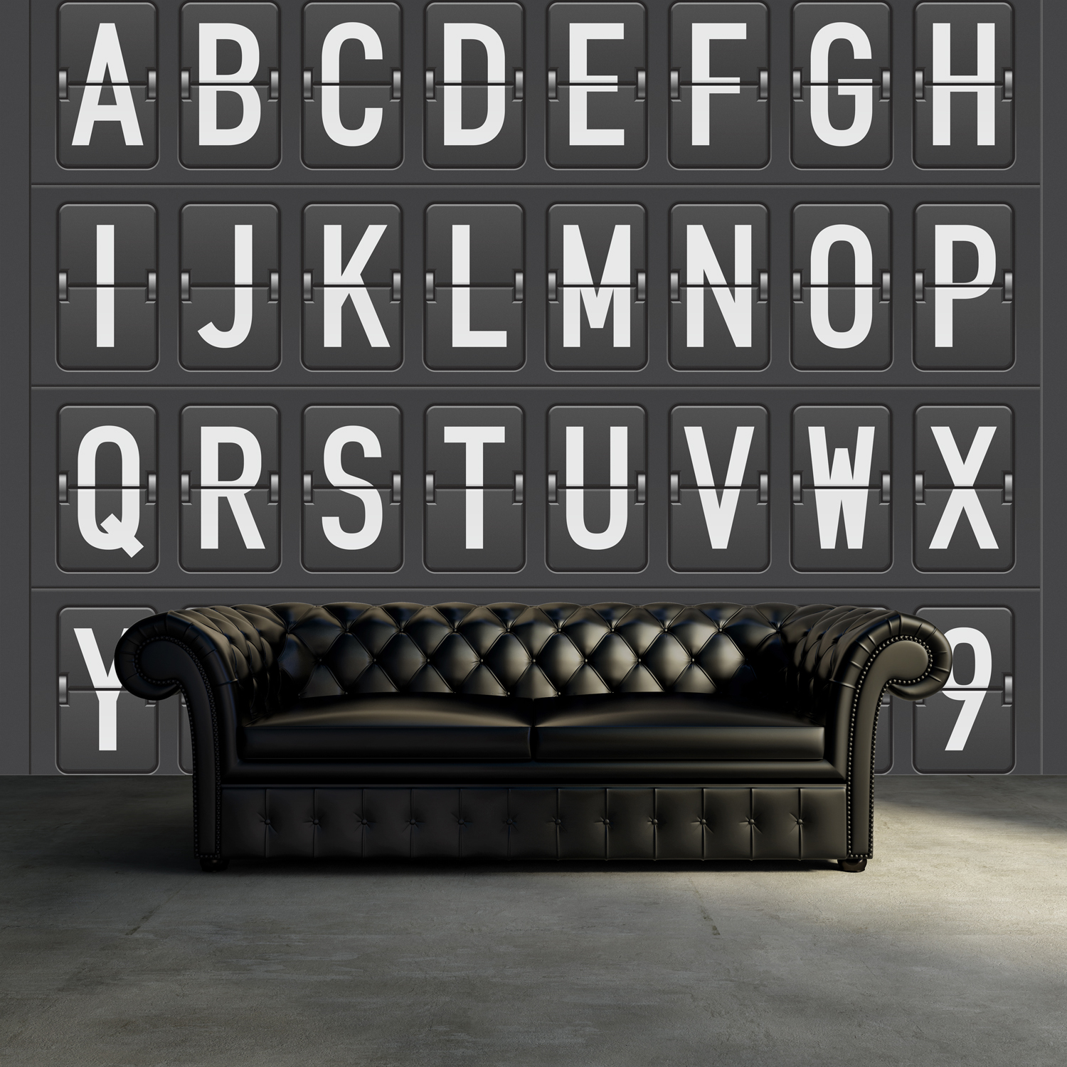 Fototapet Departure Alphabet, personalizat, Rebel Walls  image