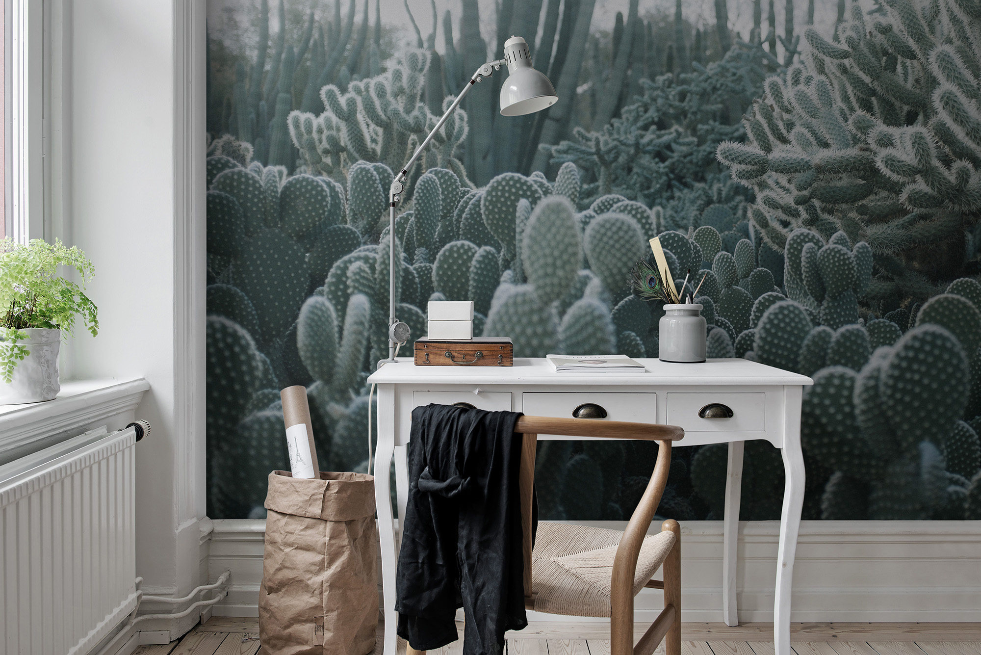 Foto tapet 3d cactus, personalizat, rebel walls 