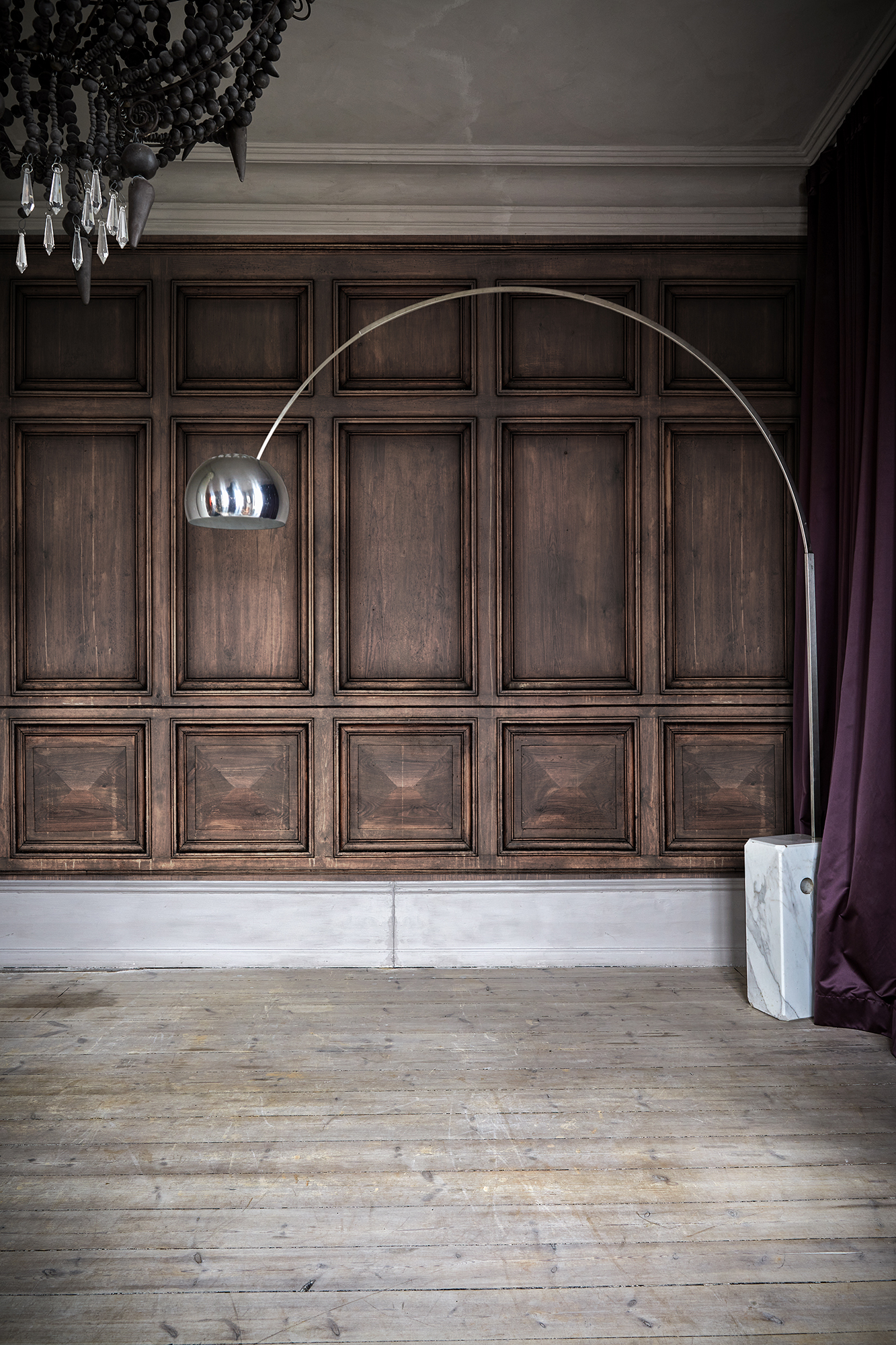 Foto tapet Oxford, Walnut, personalizat, Rebel Walls