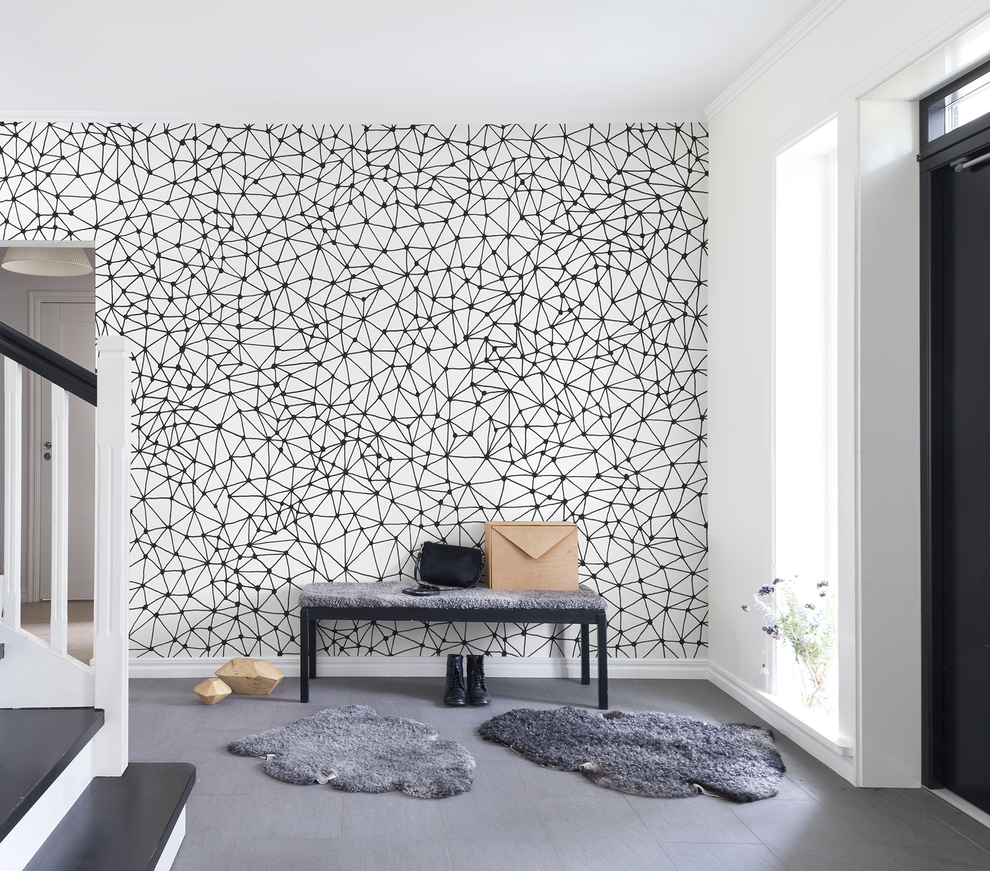 Fototapet Twinkle Twinkle, Alb Negru, personalizat, Rebel Walls Rebel Walls