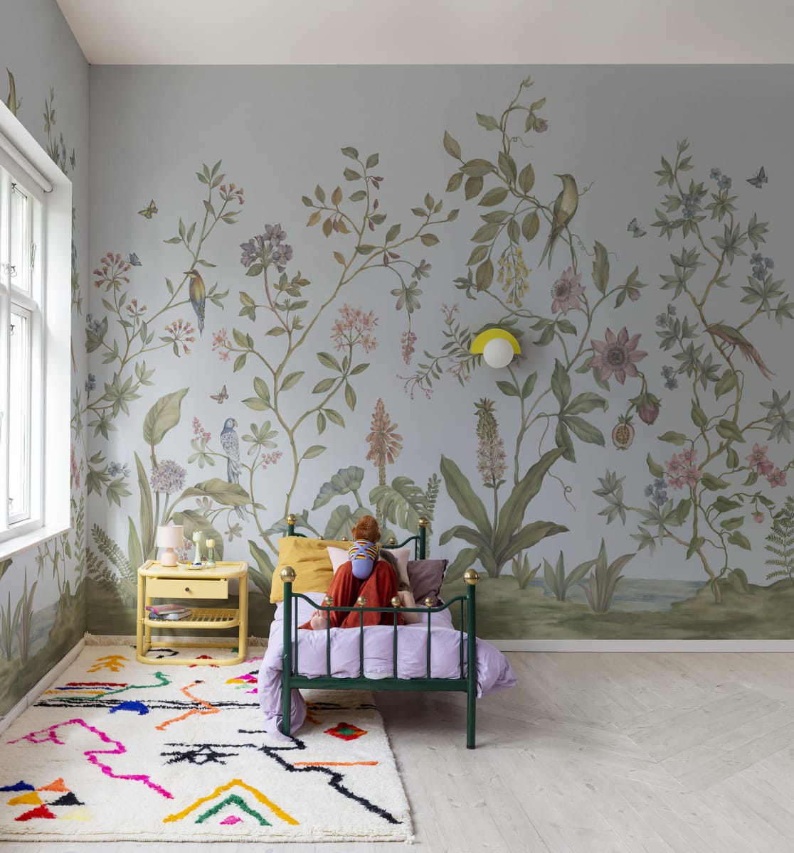 Tapet chinoiserie, blue, rebel walls 