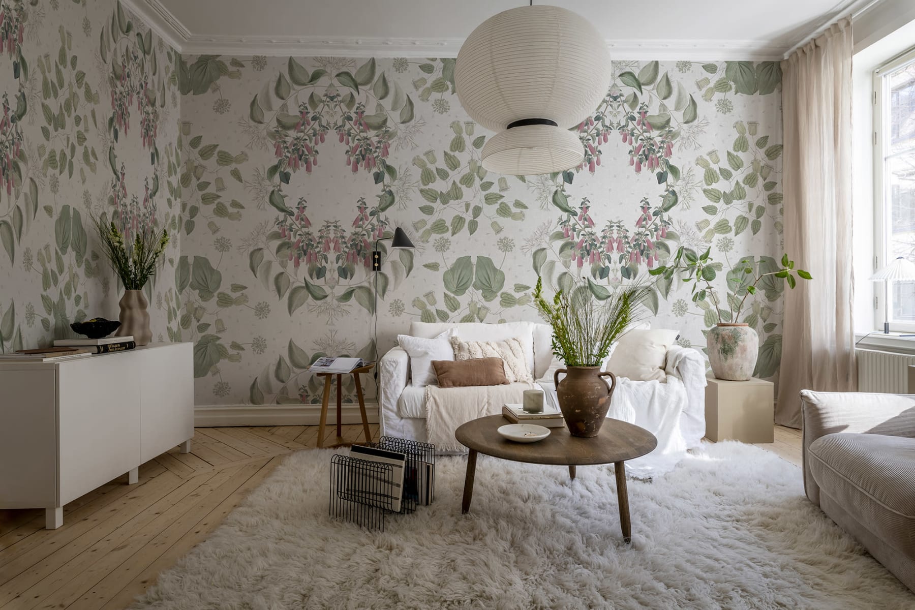 Tapet lotus, pastel, rebel walls 