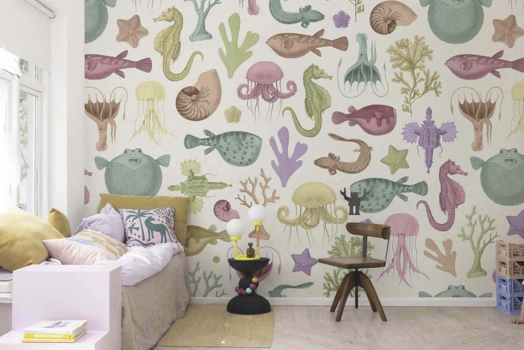 Tapet sea life, pastel, rebel walls 