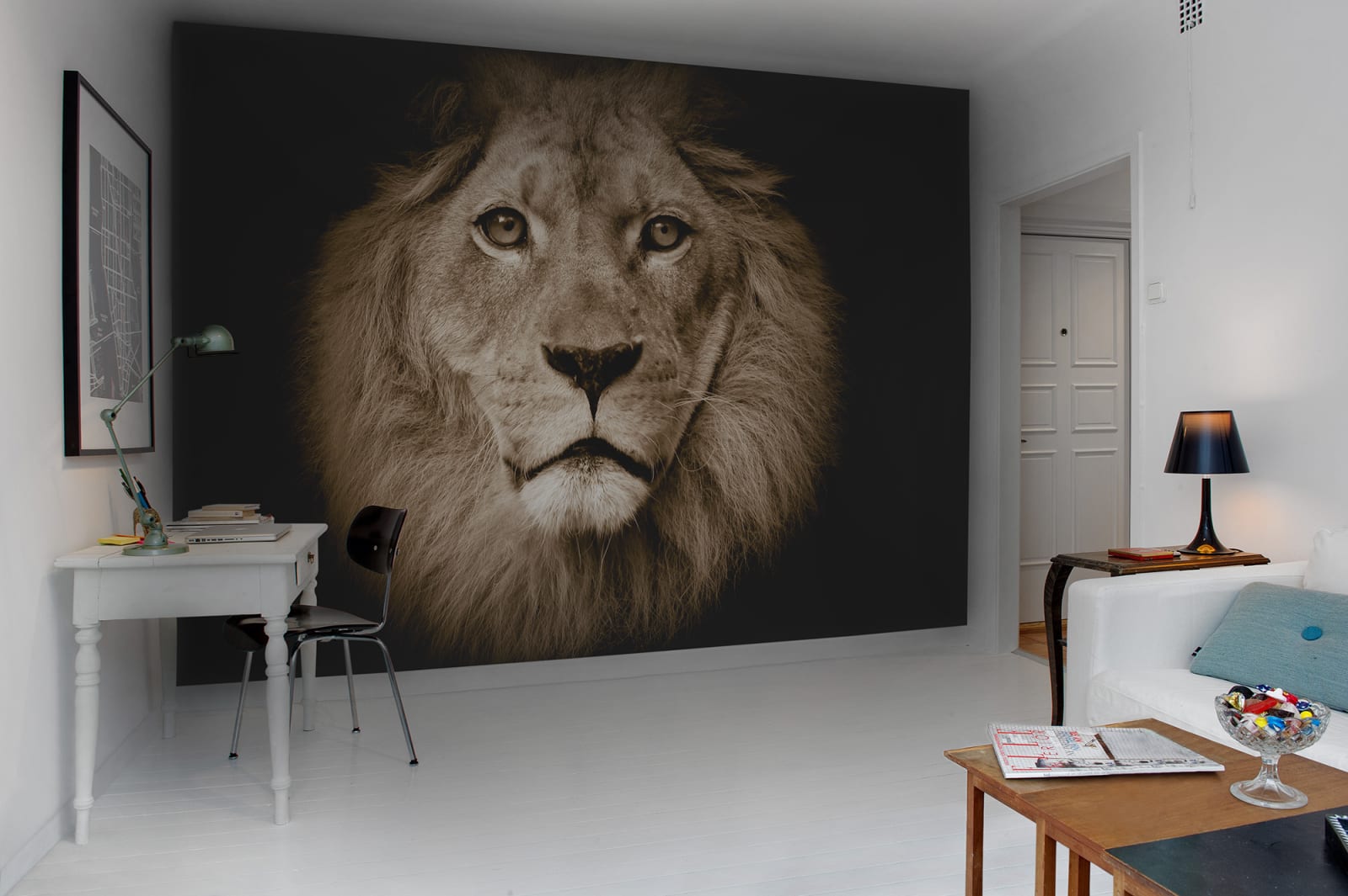 Fototapet lion, personalizat, rebel walls 