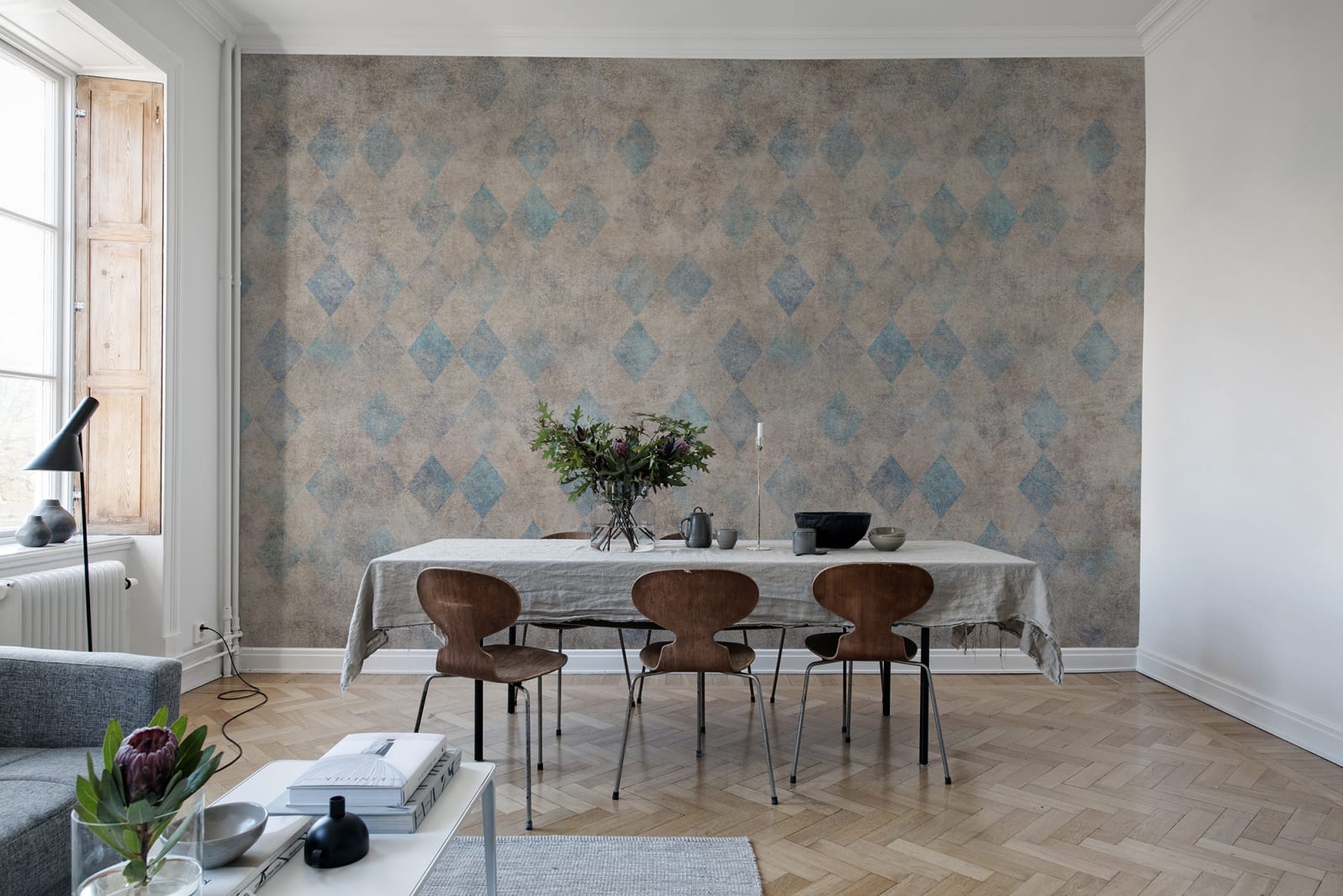 Fototapet patinated diamonds, personalizat, rebel walls 