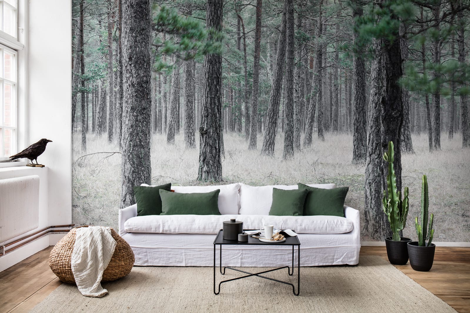 Poza Foto tapet 3D Pine Forest, personalizat, Rebel Walls