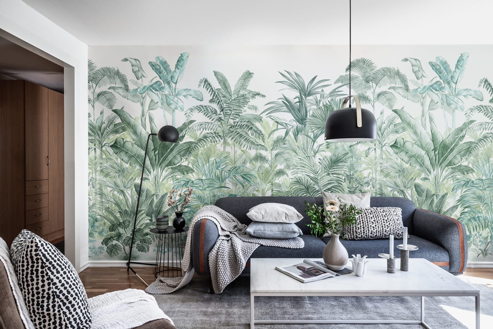 Fototapet pride palms, emerald, personalizat, rebel walls 