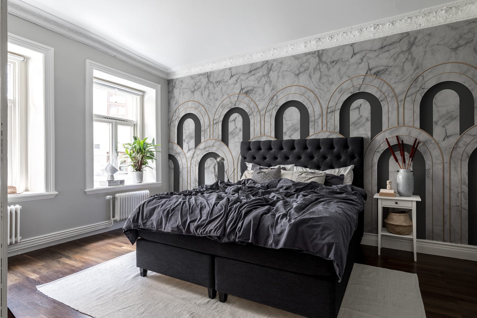 Foto tapet 3d arch deco, marble, personalizat, rebel walls 