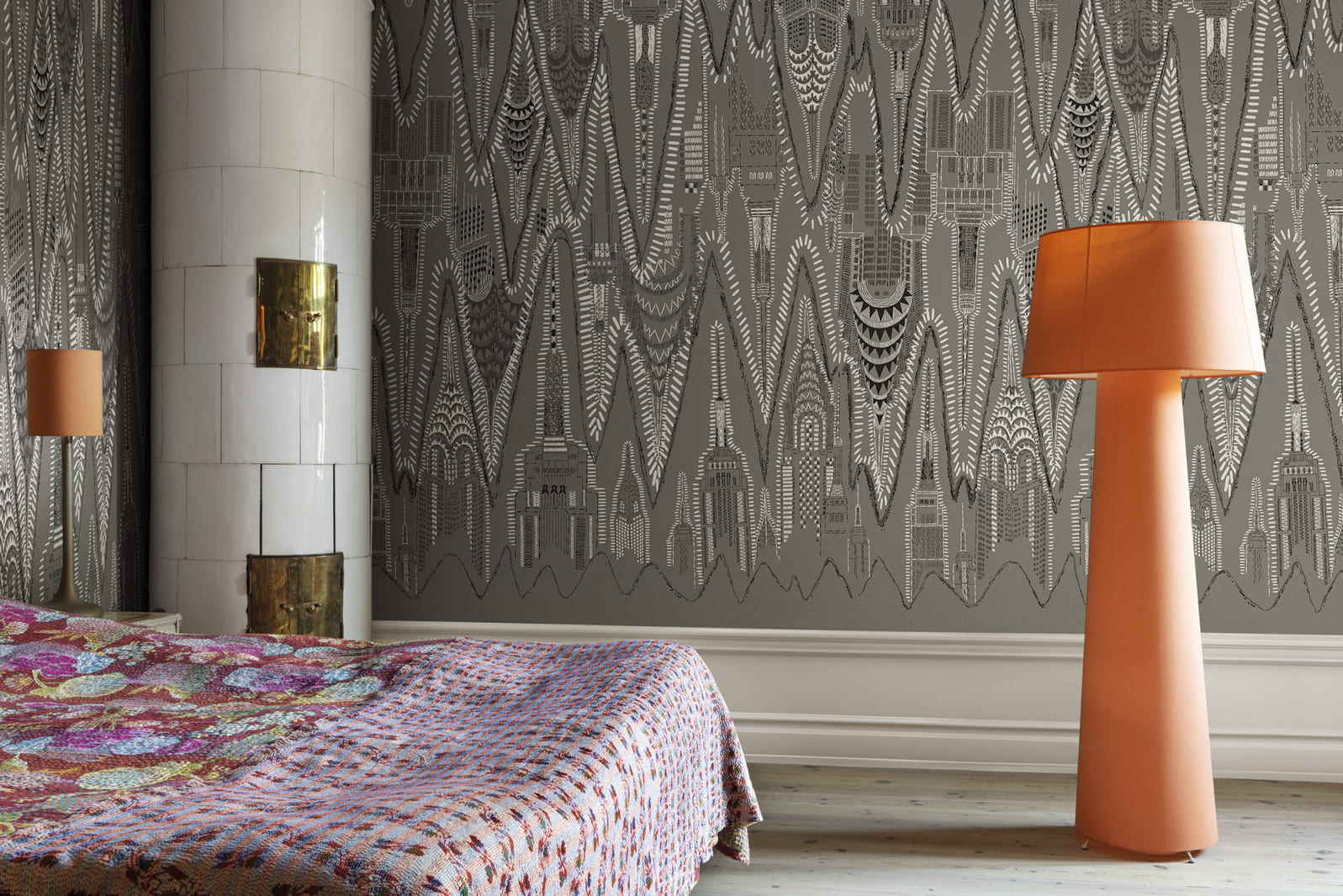 Foto tapet manhattan, graphite, personalizat, rebel walls 