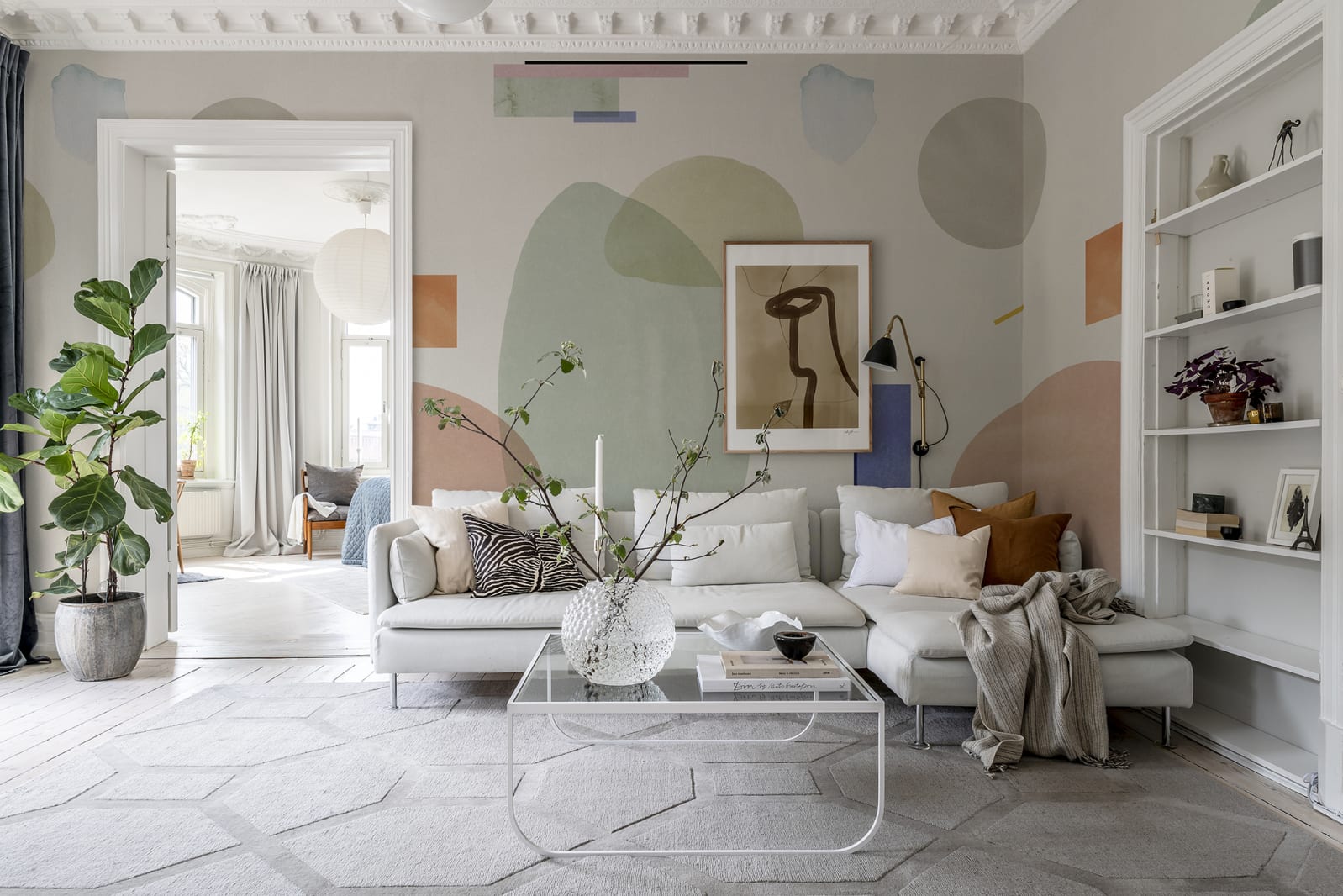 Fototapet geometry, pastel, personalizat, rebel walls 
