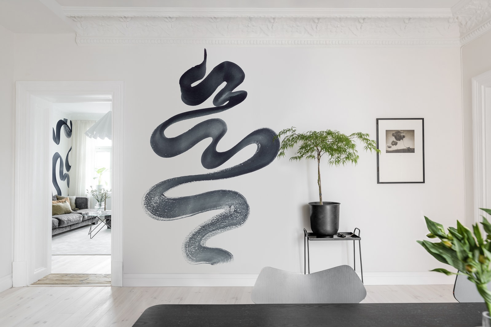Foto tapet Stroke, Ink, personalizat, Rebel Walls 