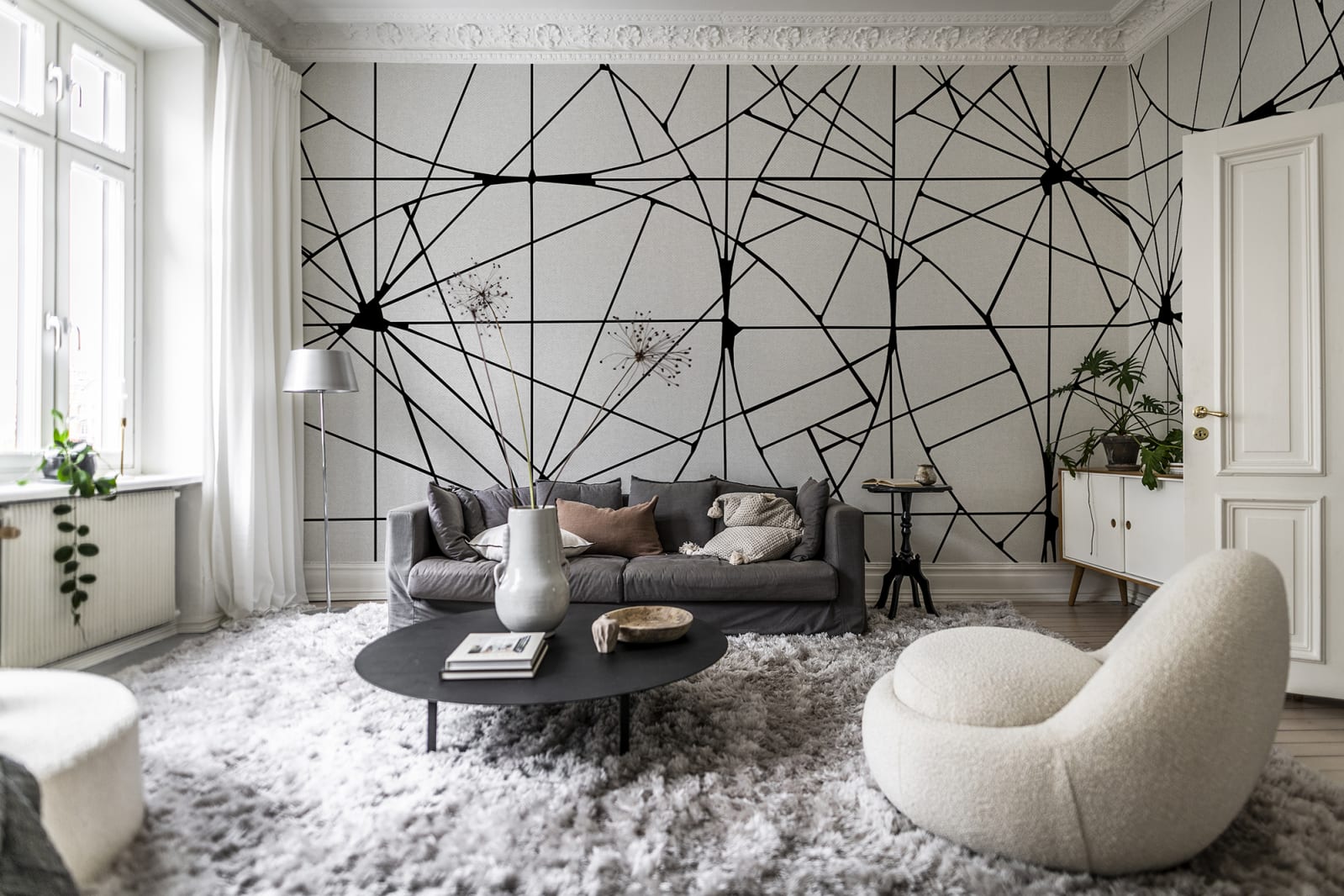 Fototapet facet, graphite, personalizat, rebel walls 