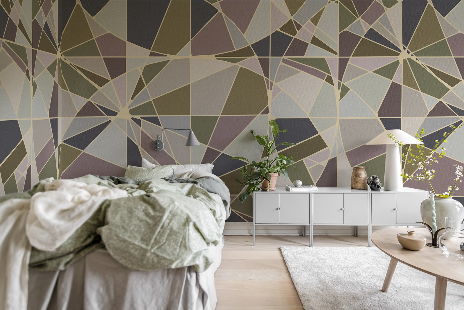 Fototapet facet, retro, personalizat, rebel walls 