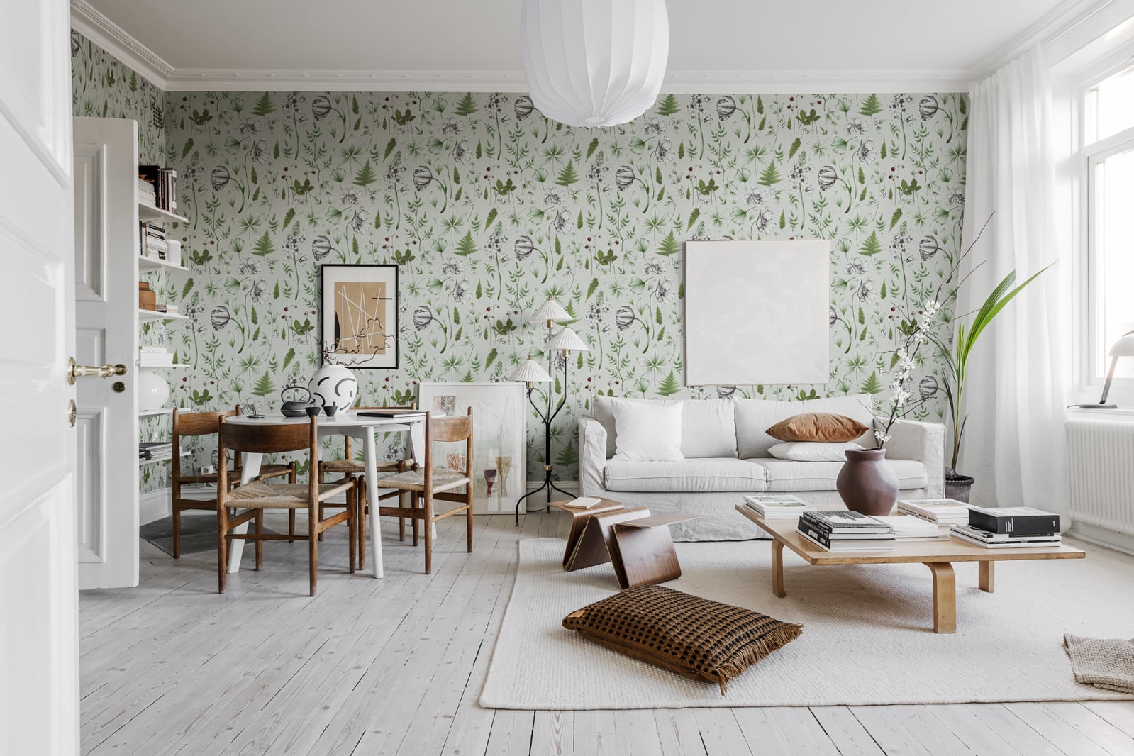 Fototapet botanical, green, personalizat, rebel walls 