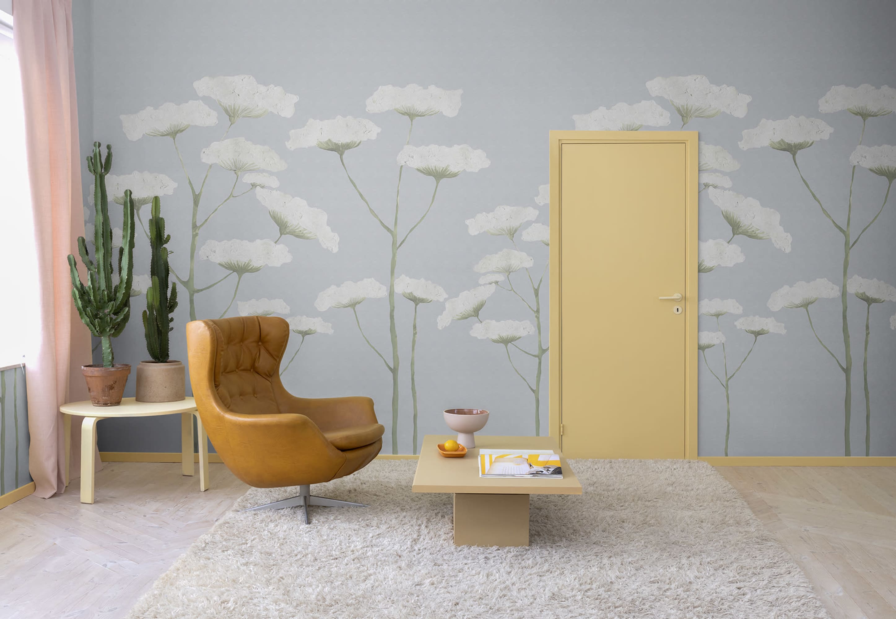 Tapet dara, dusty blue, rebel walls