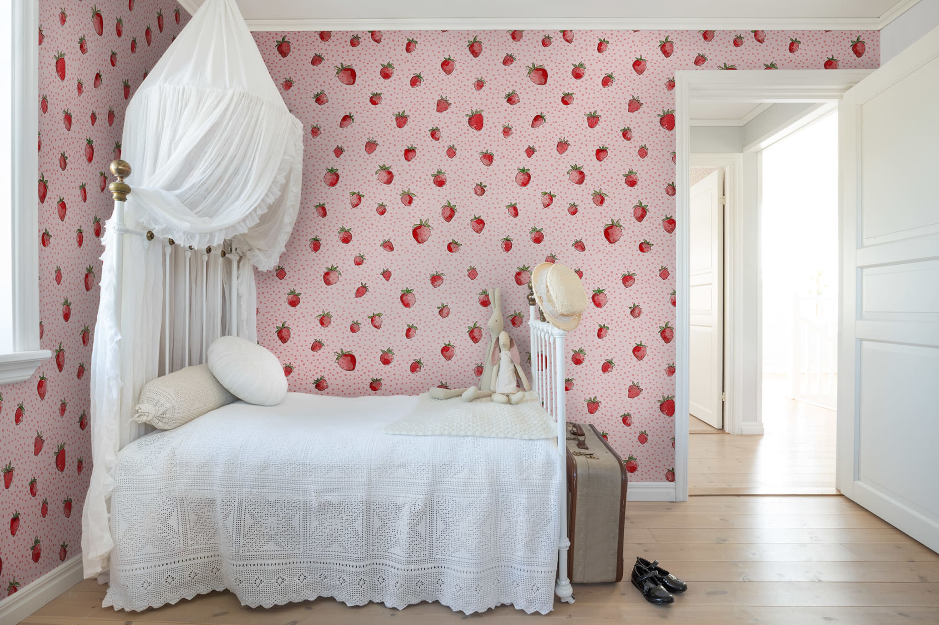 Tapet berry cute, pink, rebel walls 