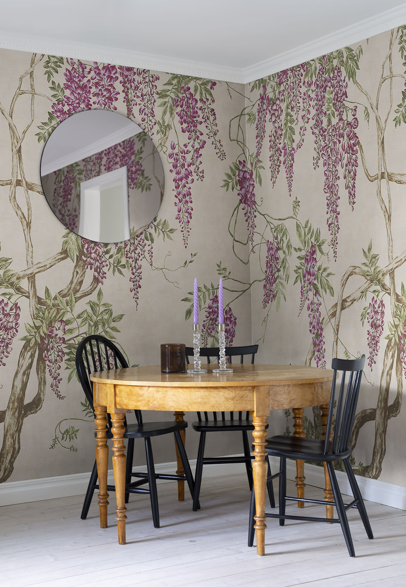 Tapet wisteria tree, dusty pink, rebel walls 