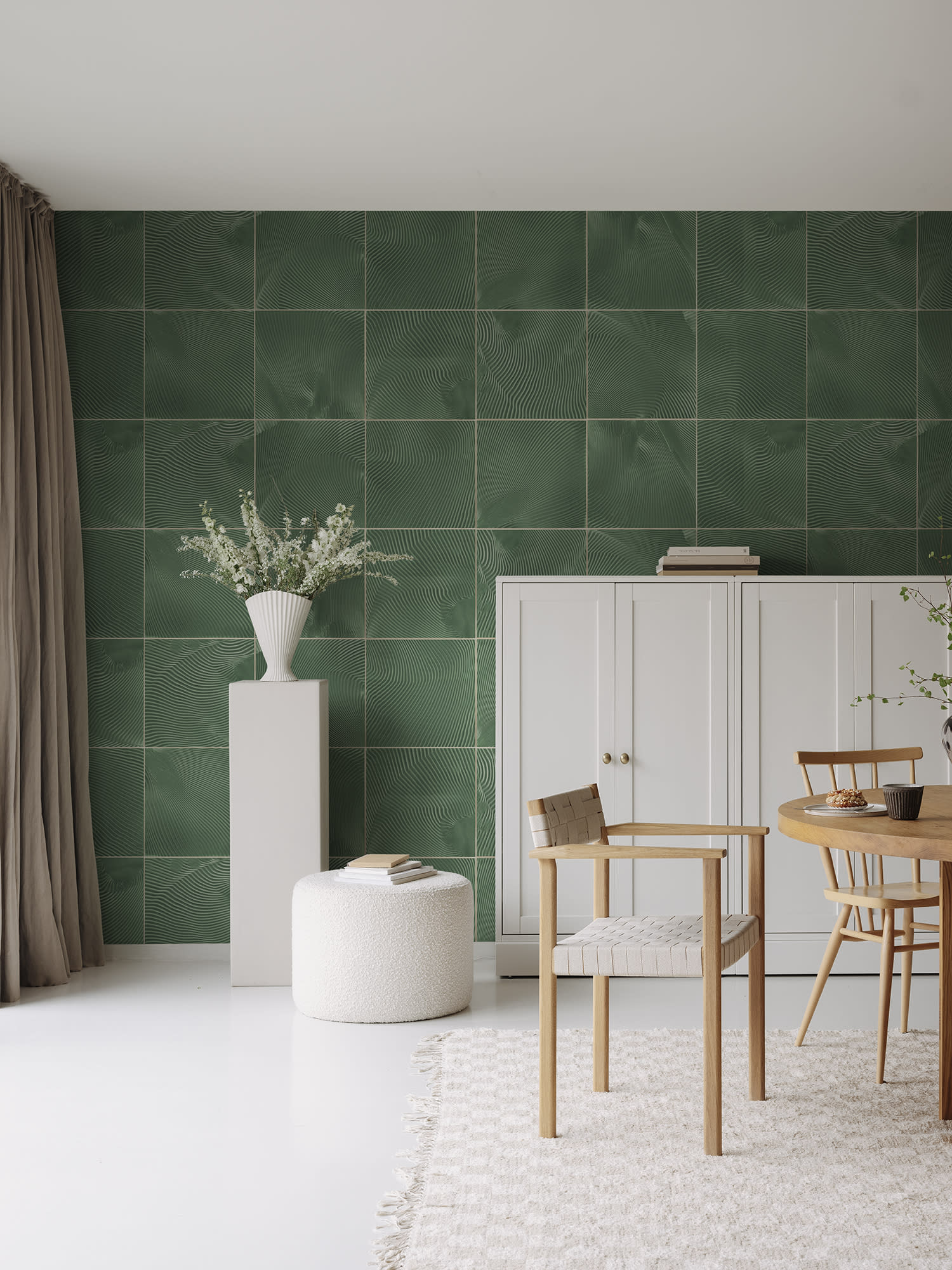 Tapet Craft Tiles, Emerald, Rebel Walls