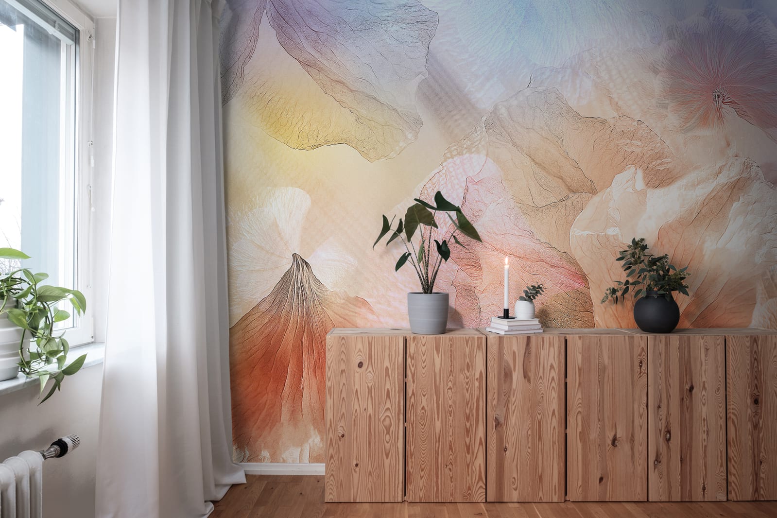 Fototapet pastel petals, personalizat, rebel walls 