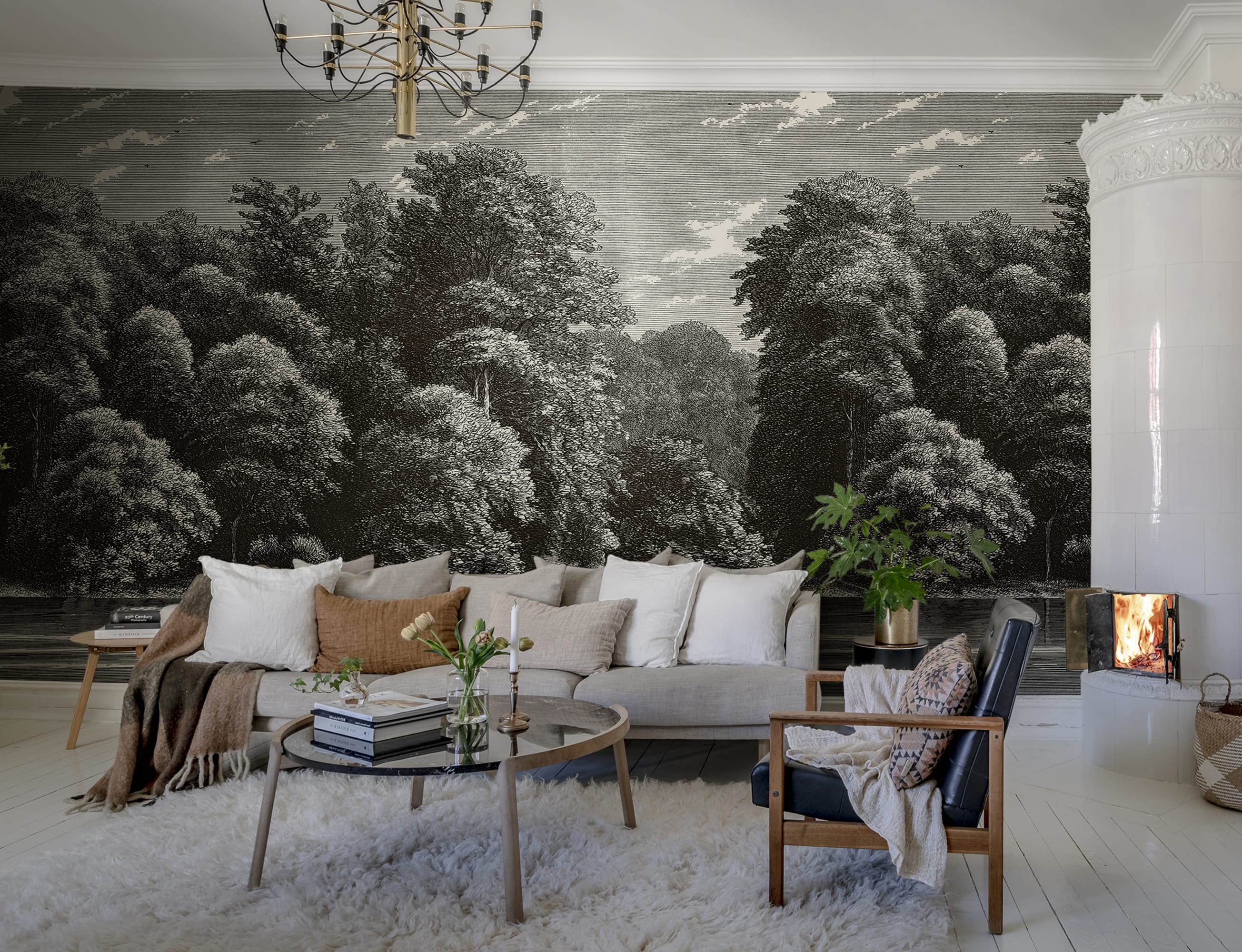 Tapet spring season, vintage, rebel walls 