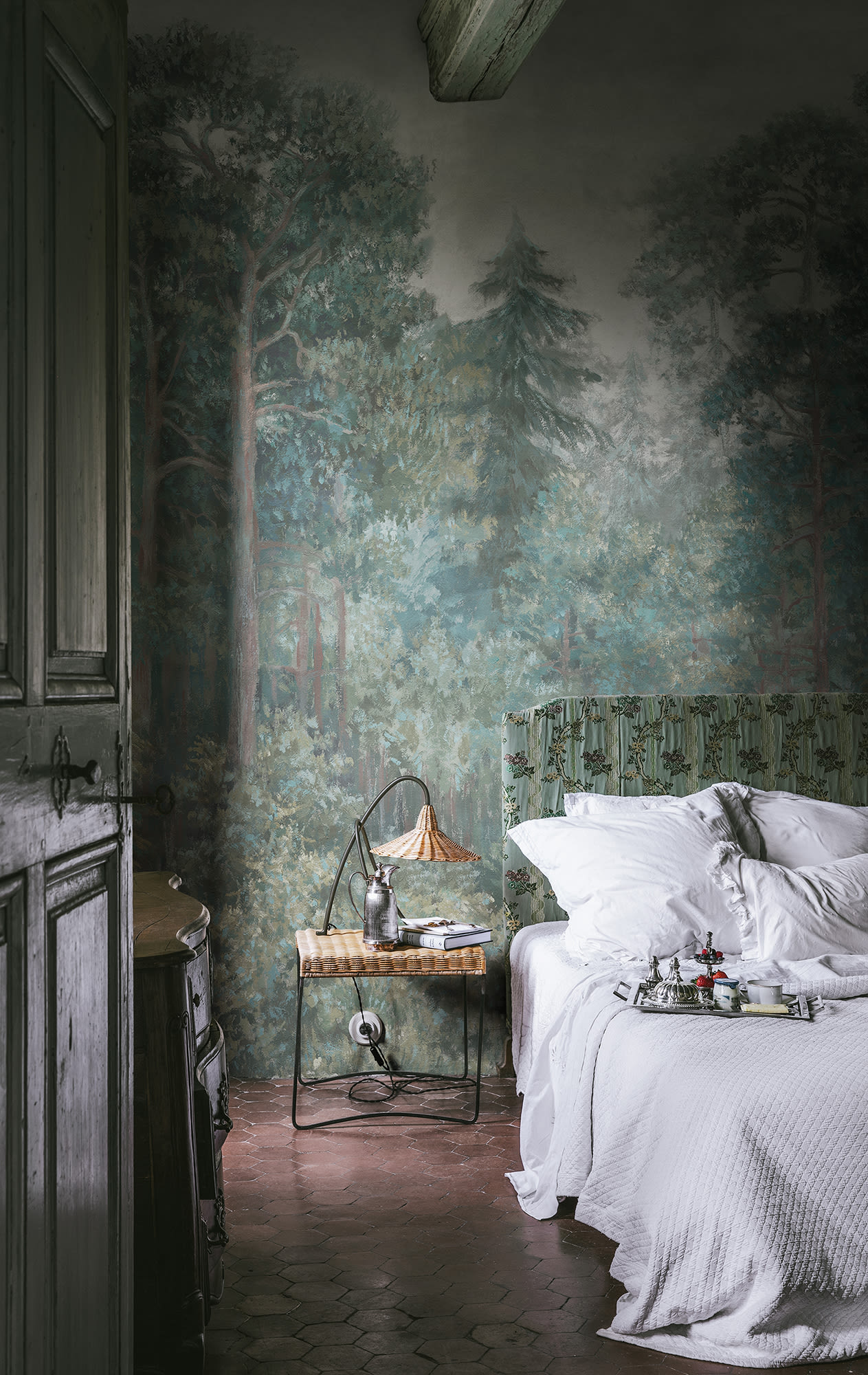 Tapet green wood, emerald, rebel walls 