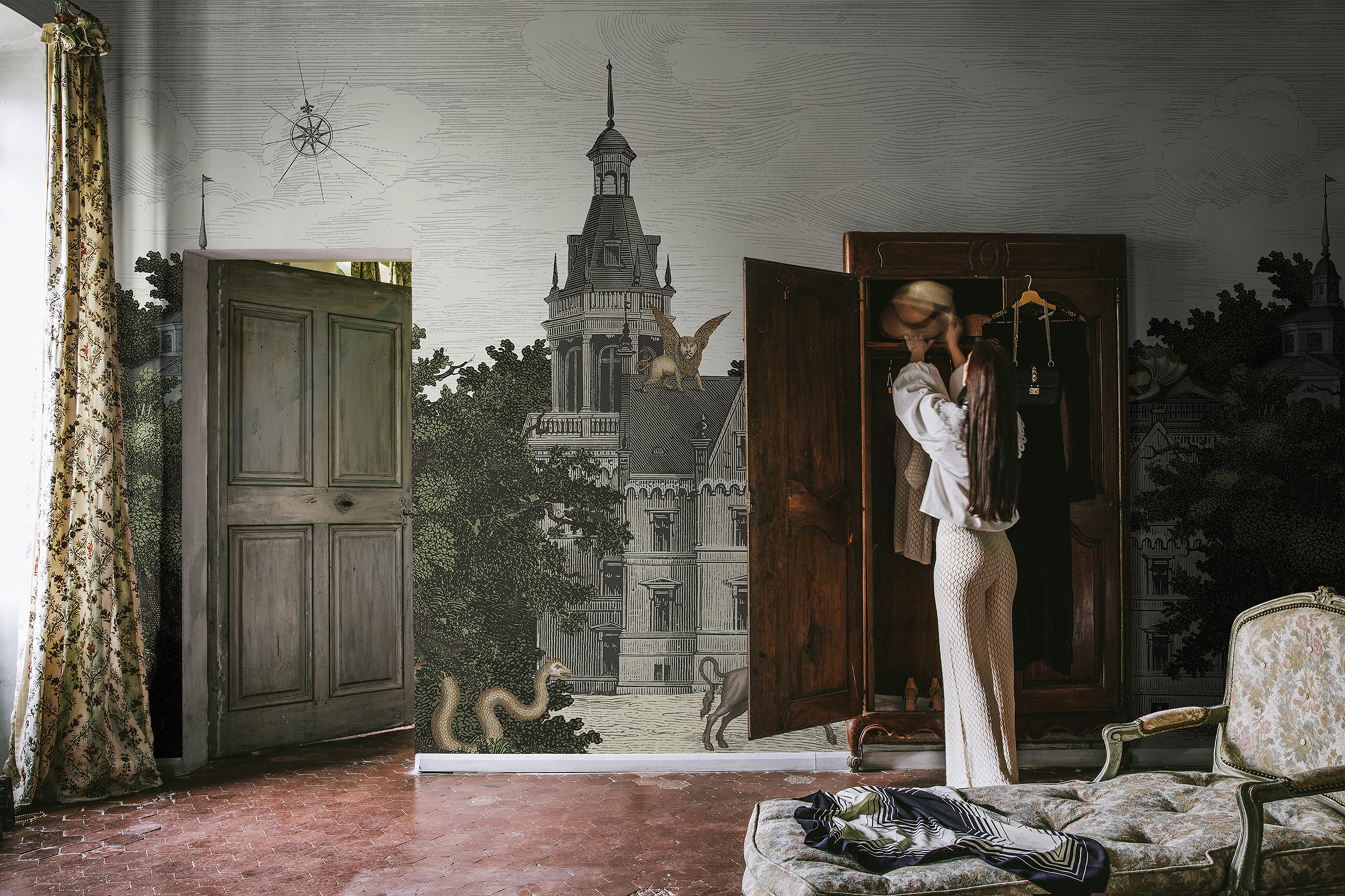 Tapet fairyland, vintage, rebel walls