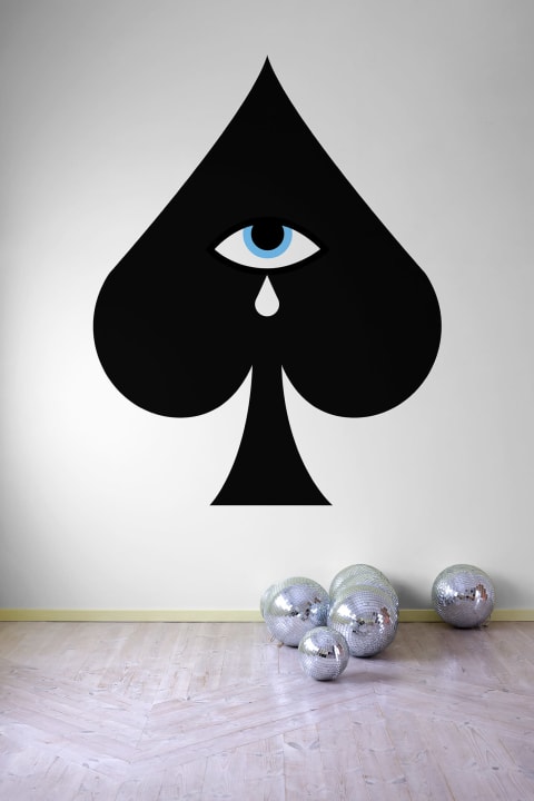 Tapet ace of spades, black, rebel walls 