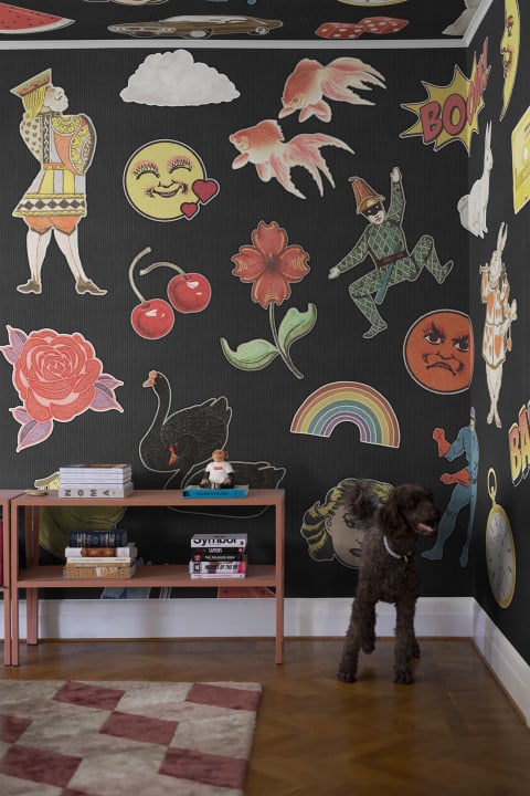 Tapet patches, black, rebel walls 