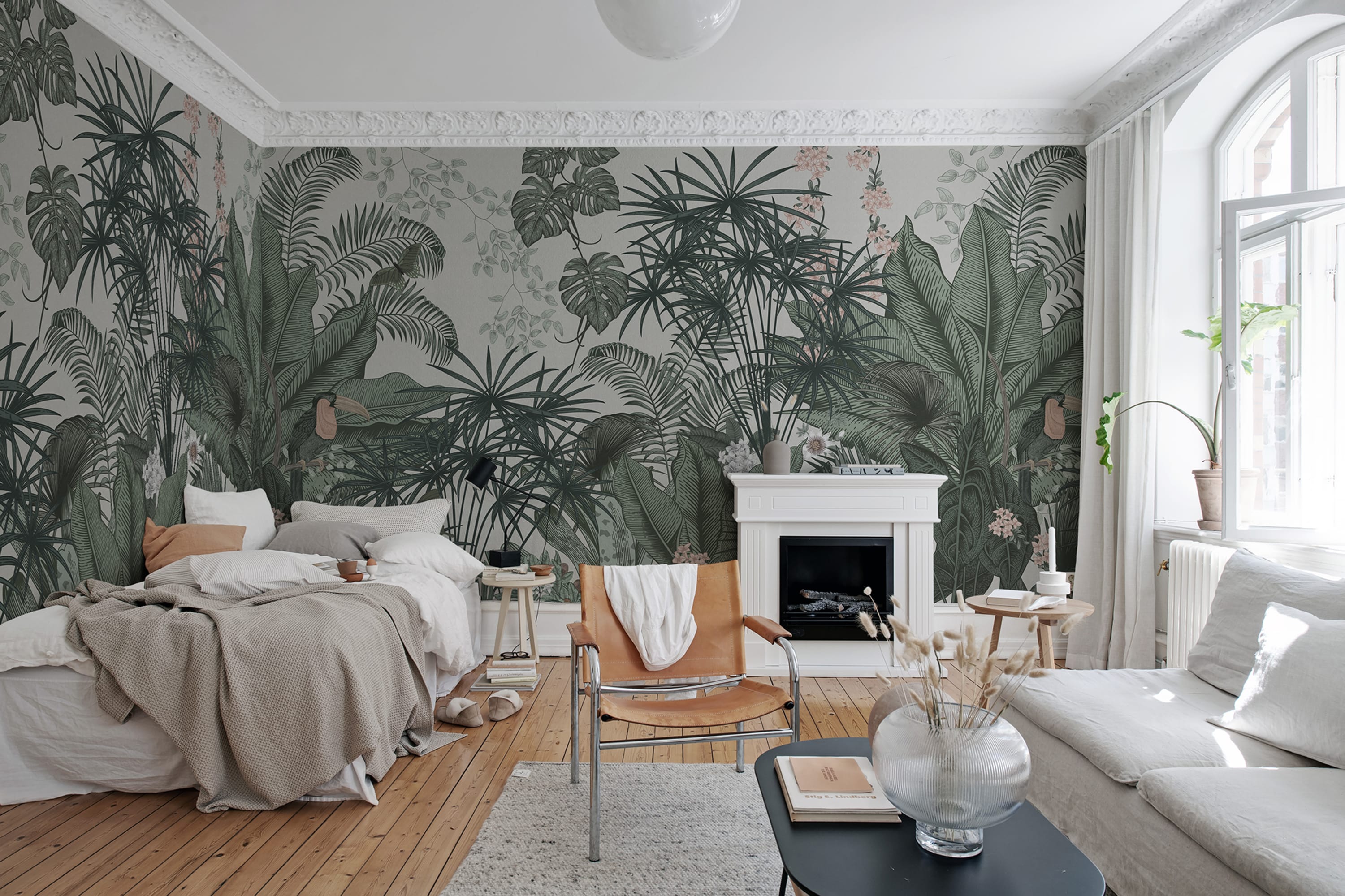 Tapet big furada, beige, rebel walls 