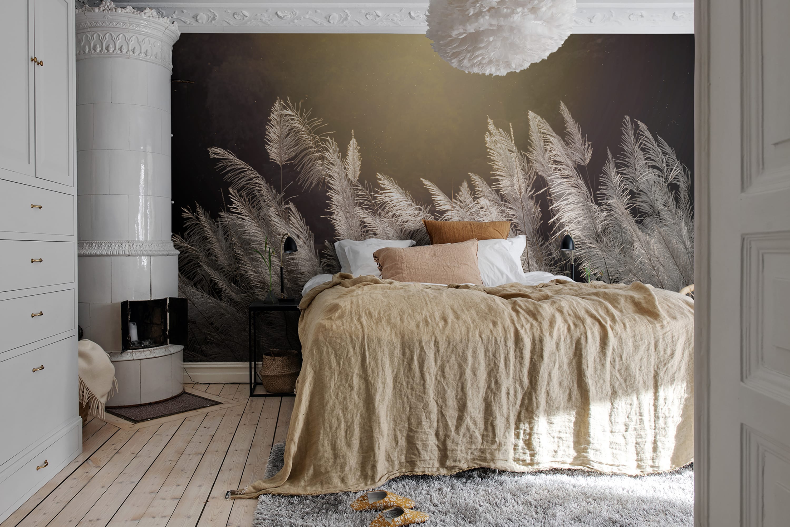 Tapet winter straw, rebel walls 