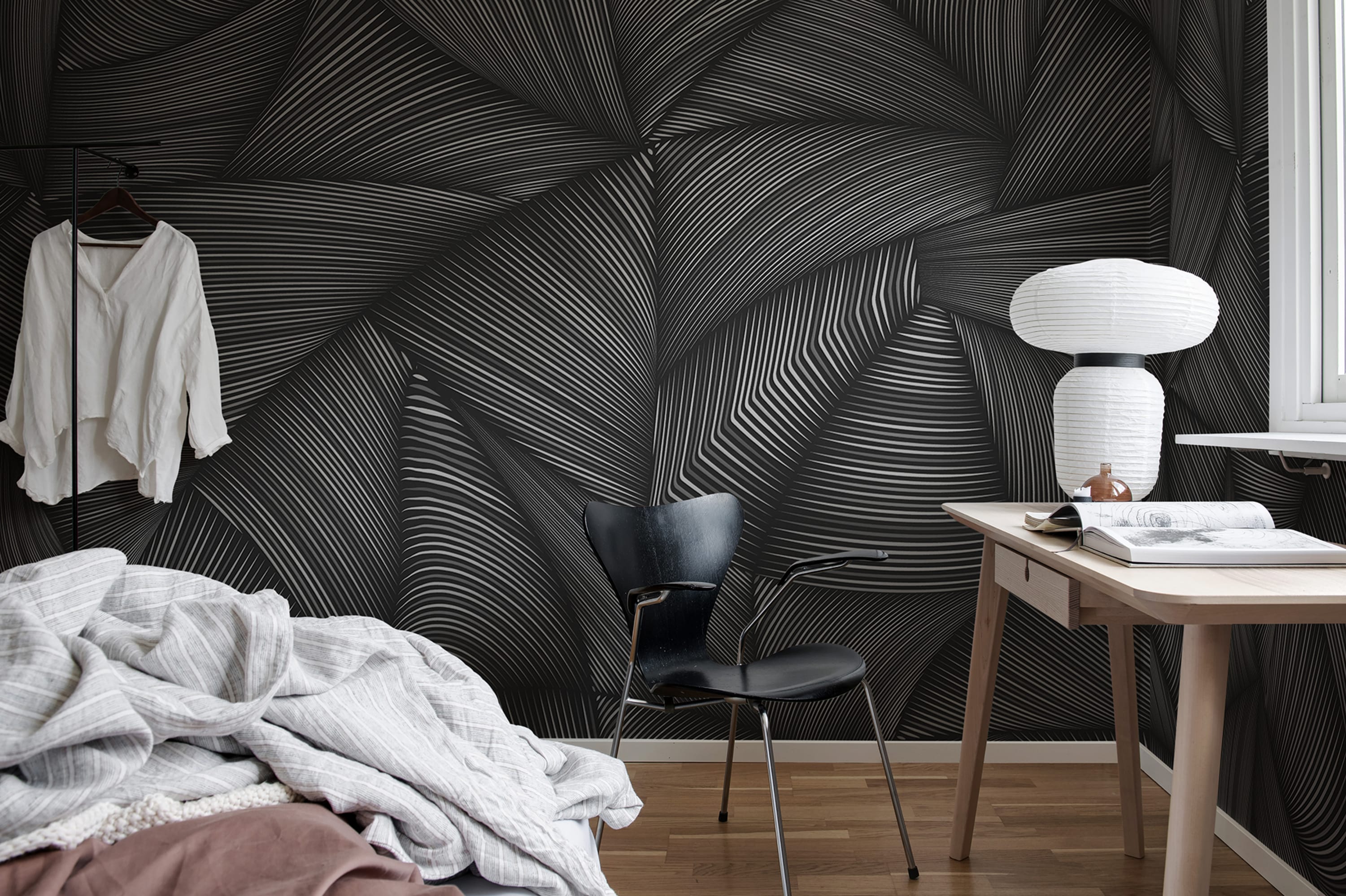 Tapet candy straps, liquorice, rebel walls 