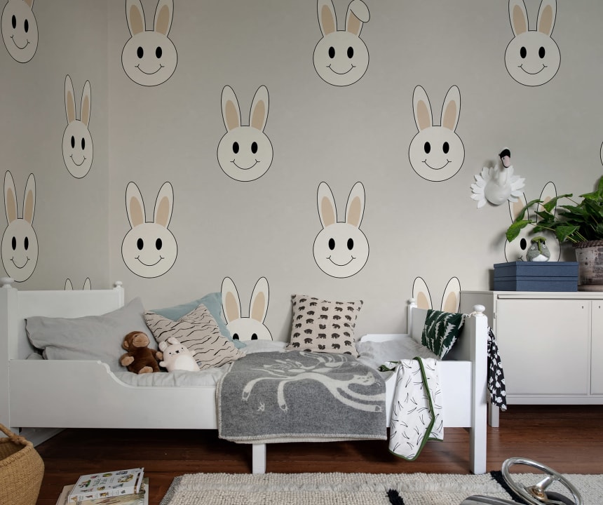 Tapet year of the rabbit smiley, sand, rebel walls 