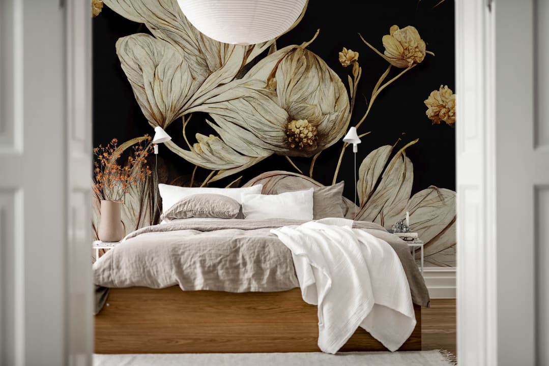 Tapet bold flowers, rebel walls 