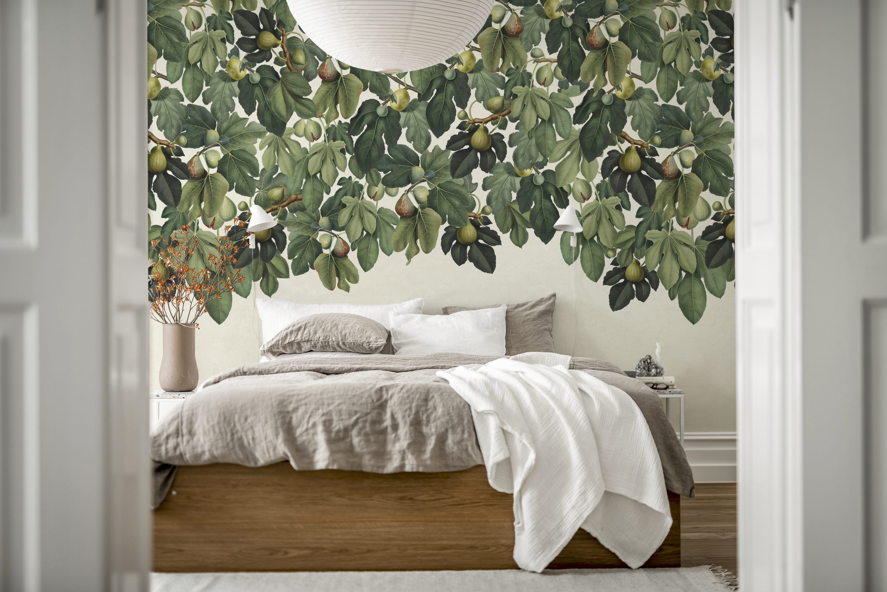 Tapet dangling figs, green, rebel walls 