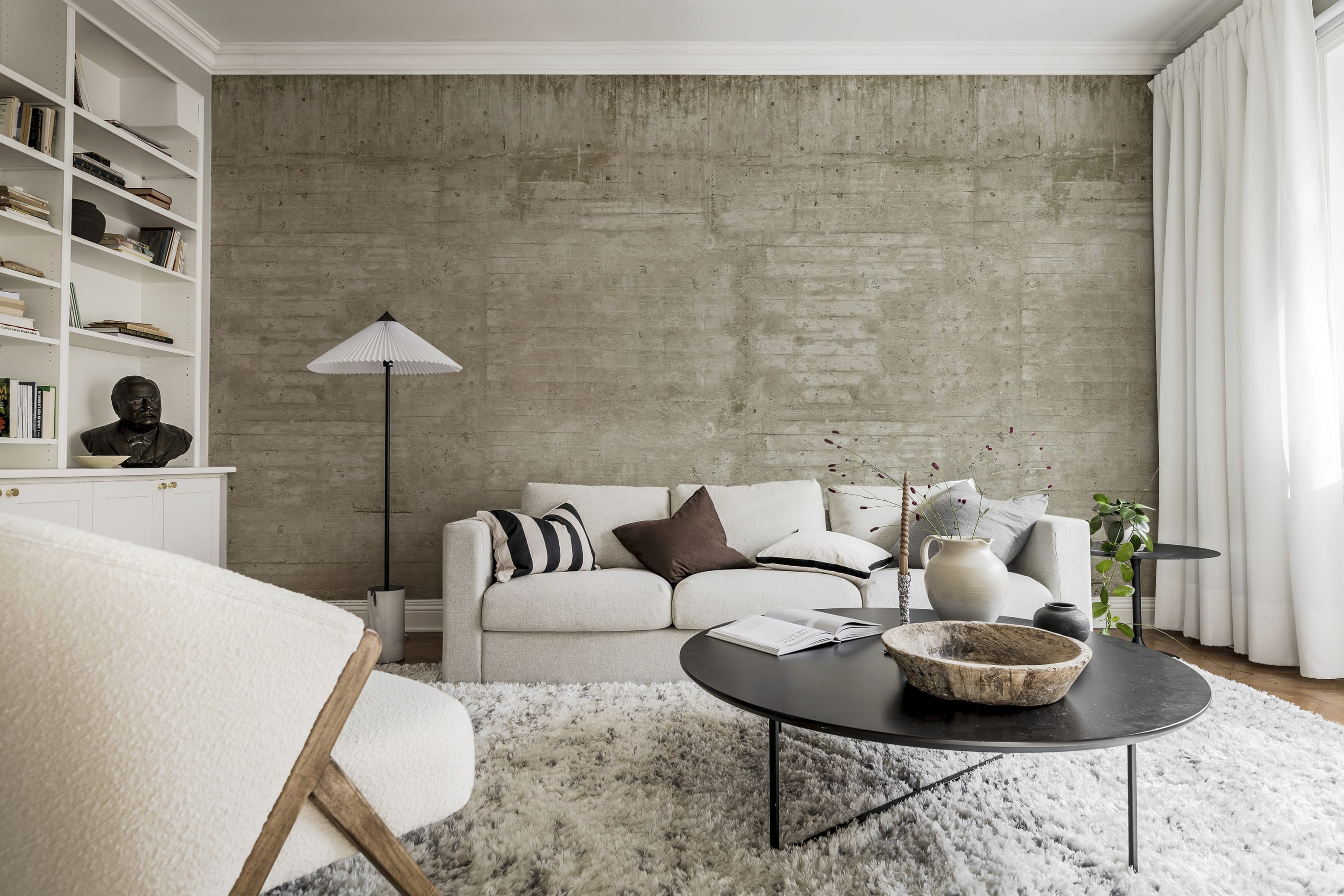Tapet wooden concrete, sand, rebel walls