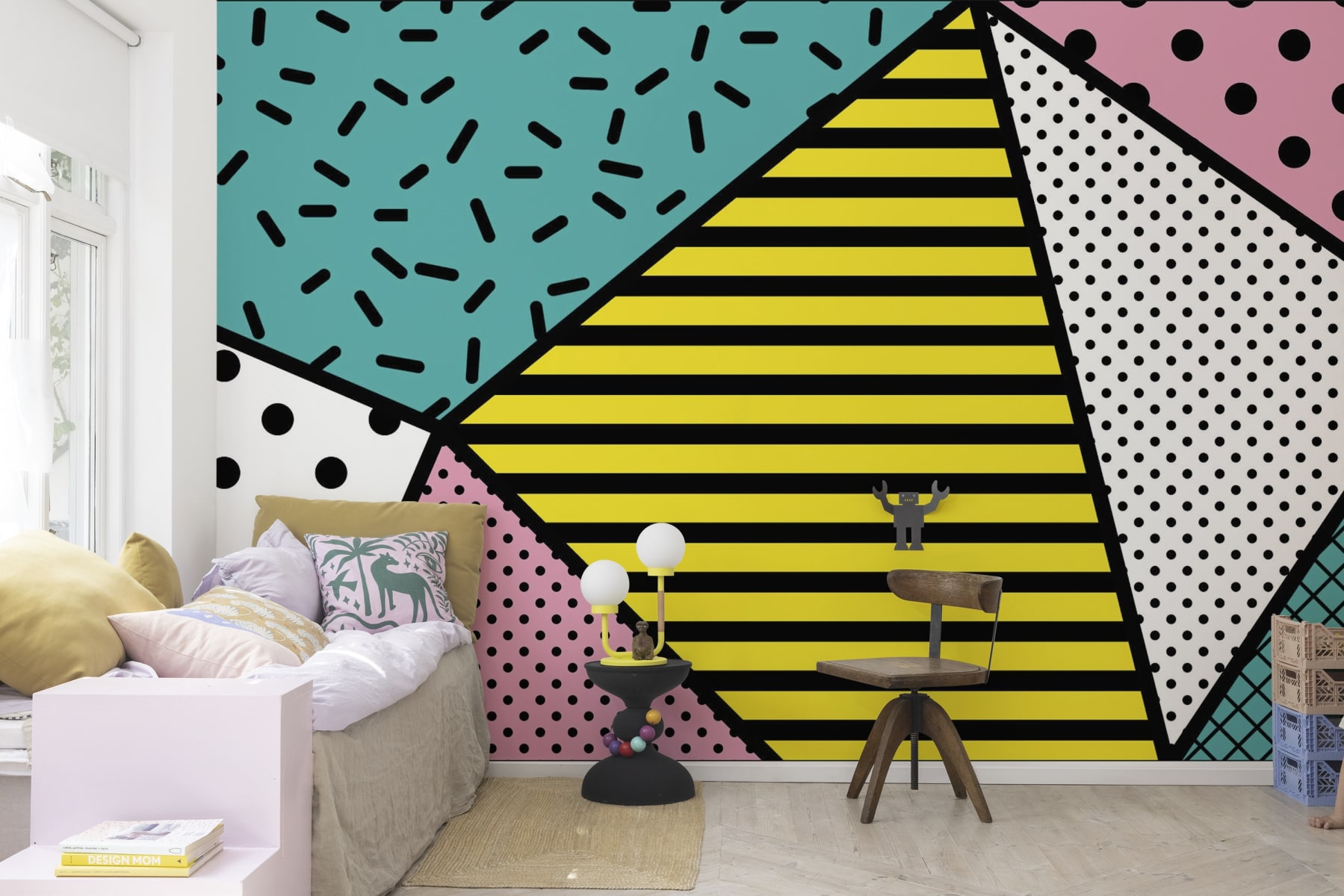 Tapet retro vibes, rebel walls 