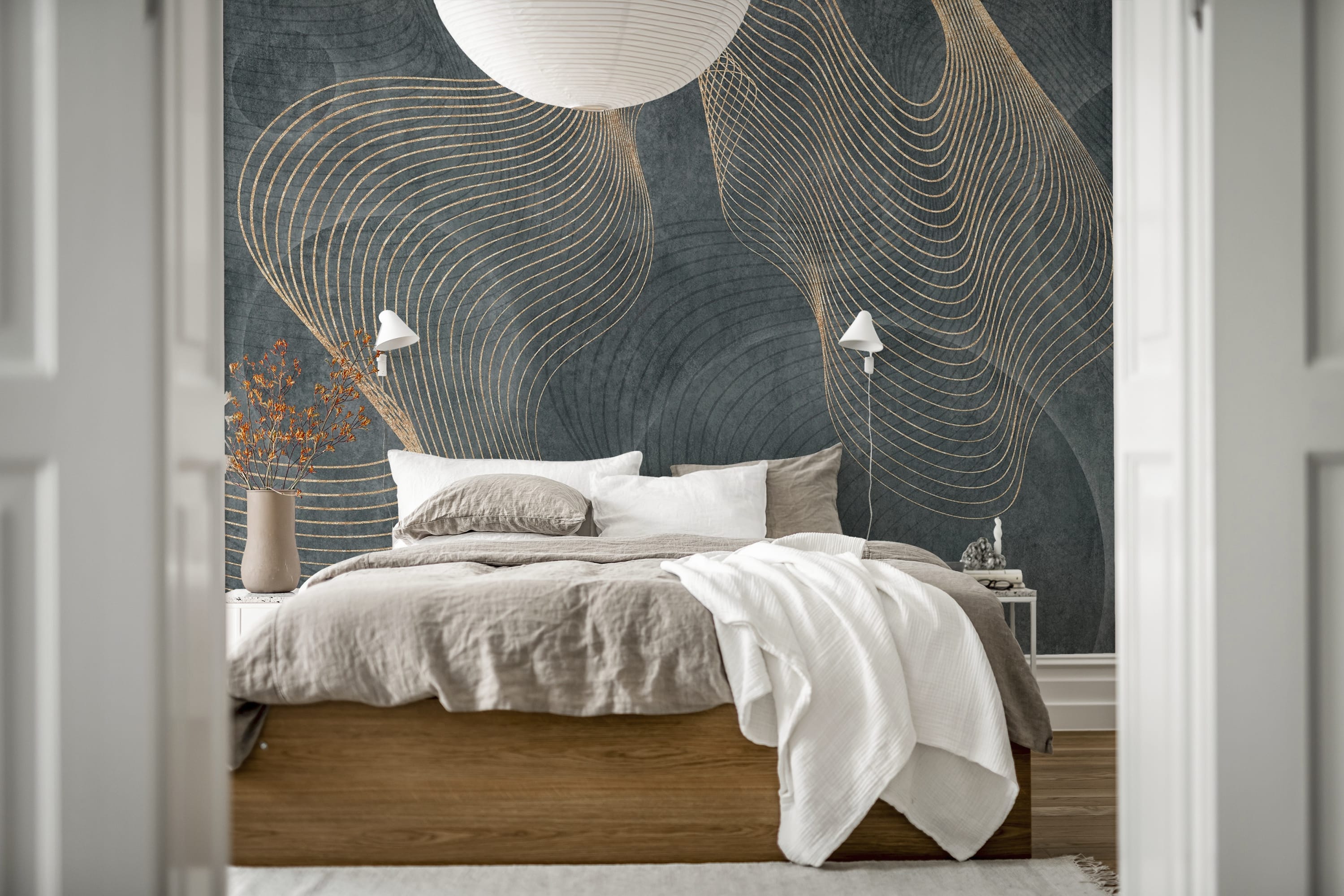 Tapet affluence, sapphire, rebel walls 